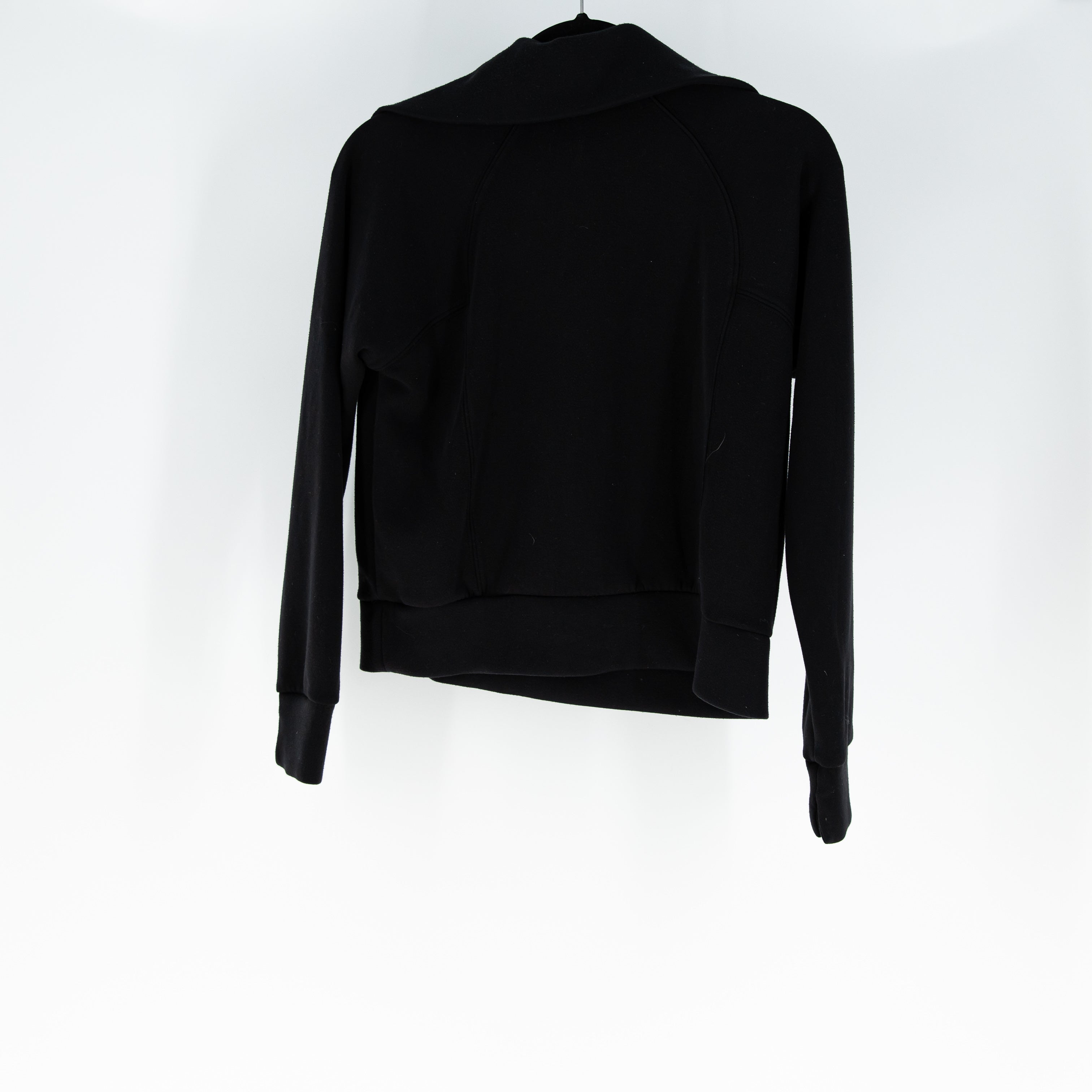 Spanx Women's AirEssentials Travel Half Zip Pullover Sweatshirt Sweater Black S