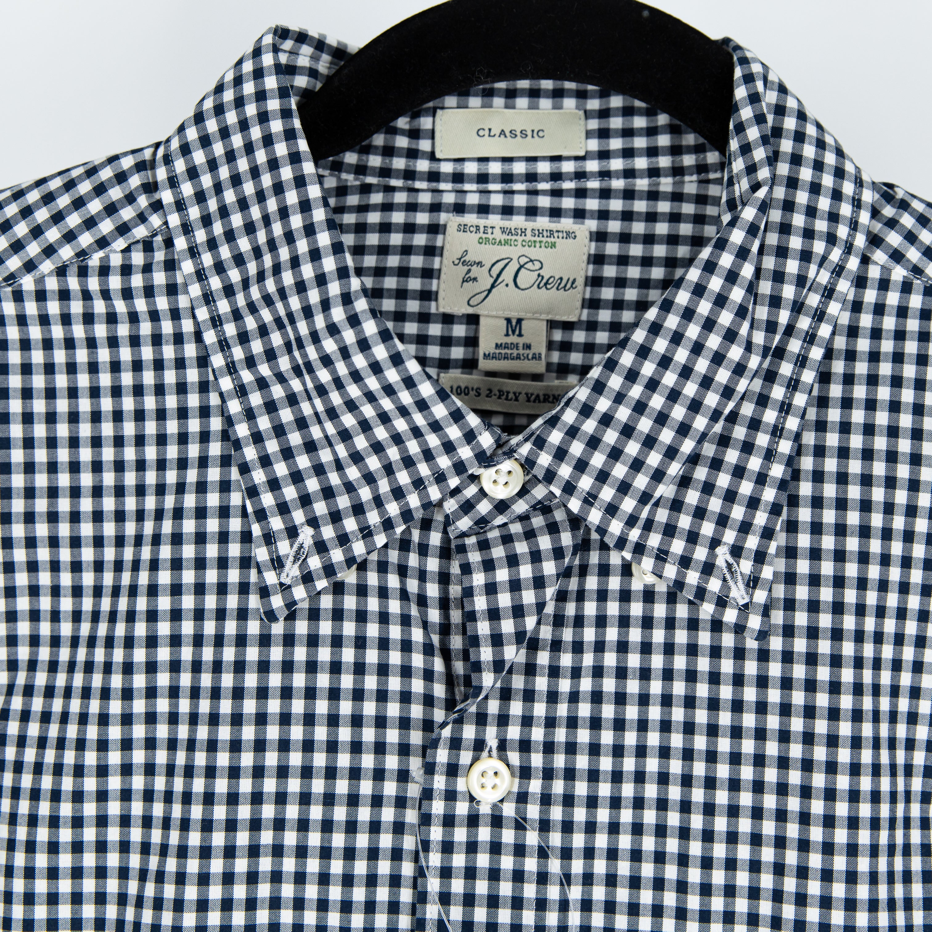 NEW J. Crew Men's Secret Wash Organic Cotton Poplin Button Down Dress Shirt M