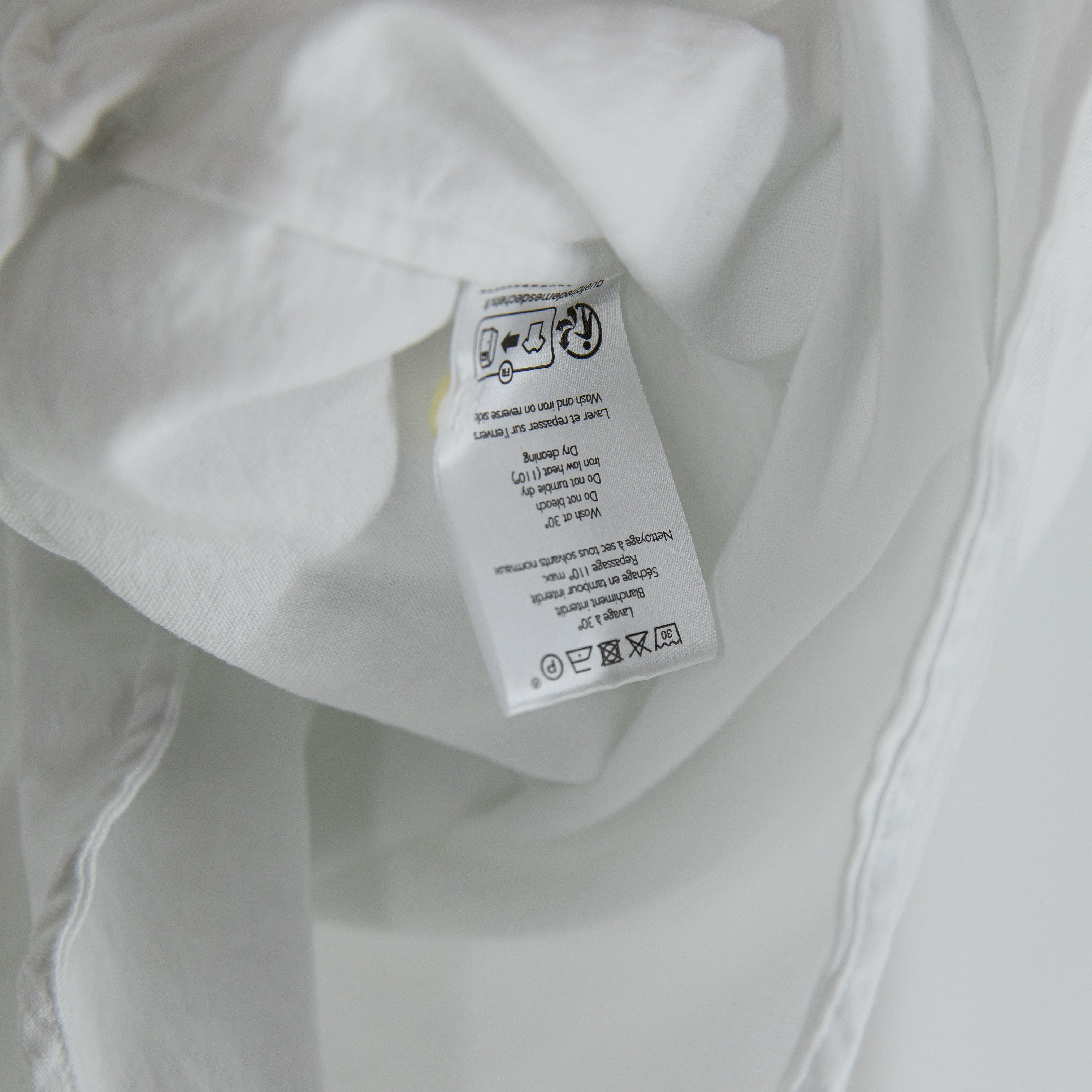 Sezane Women's Cotton Collared Button Down Long Sleeve Shirt Top White Small
