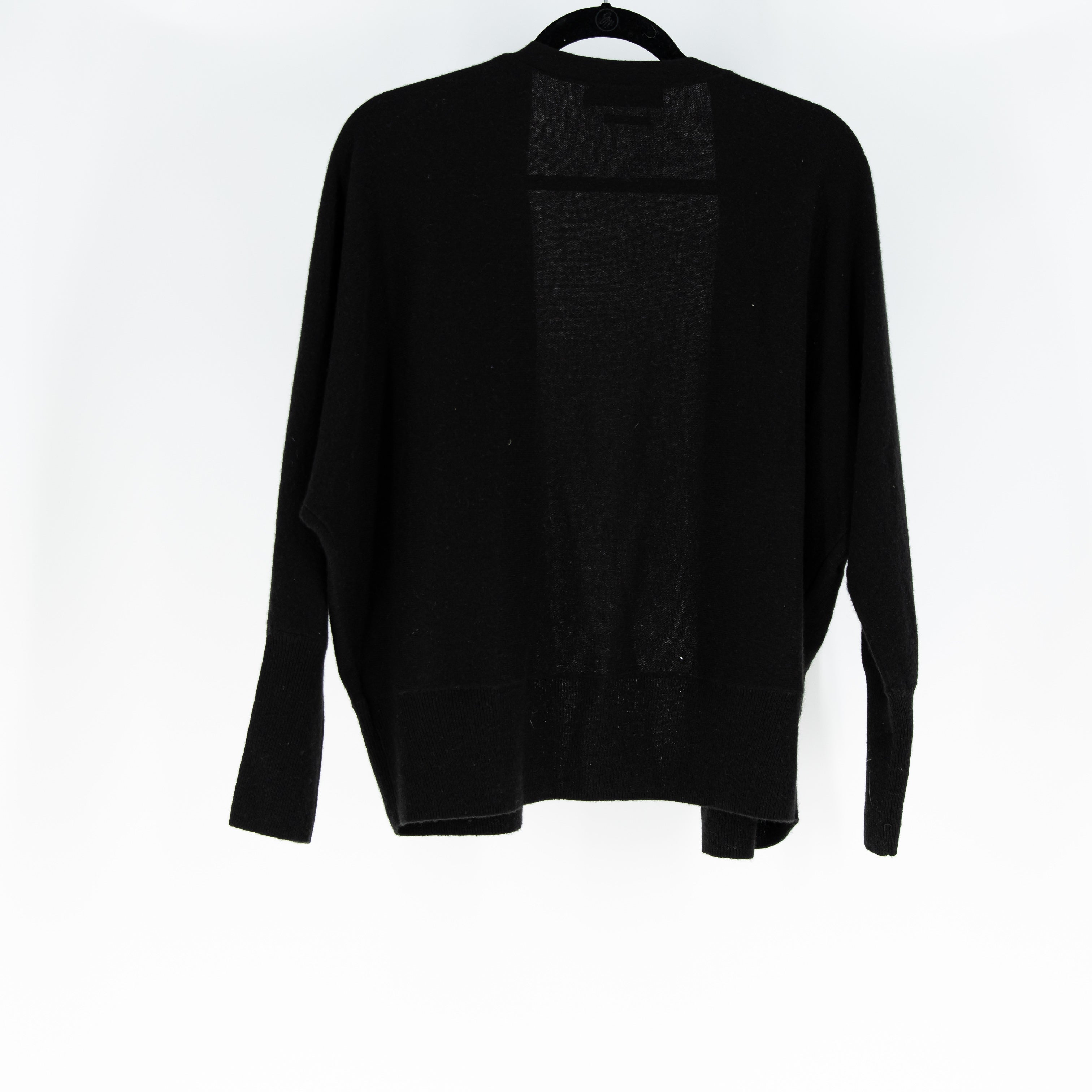 Ralph Lauren Women's 100% Washable Cashmere Knit Button Cardigan Sweater Black
