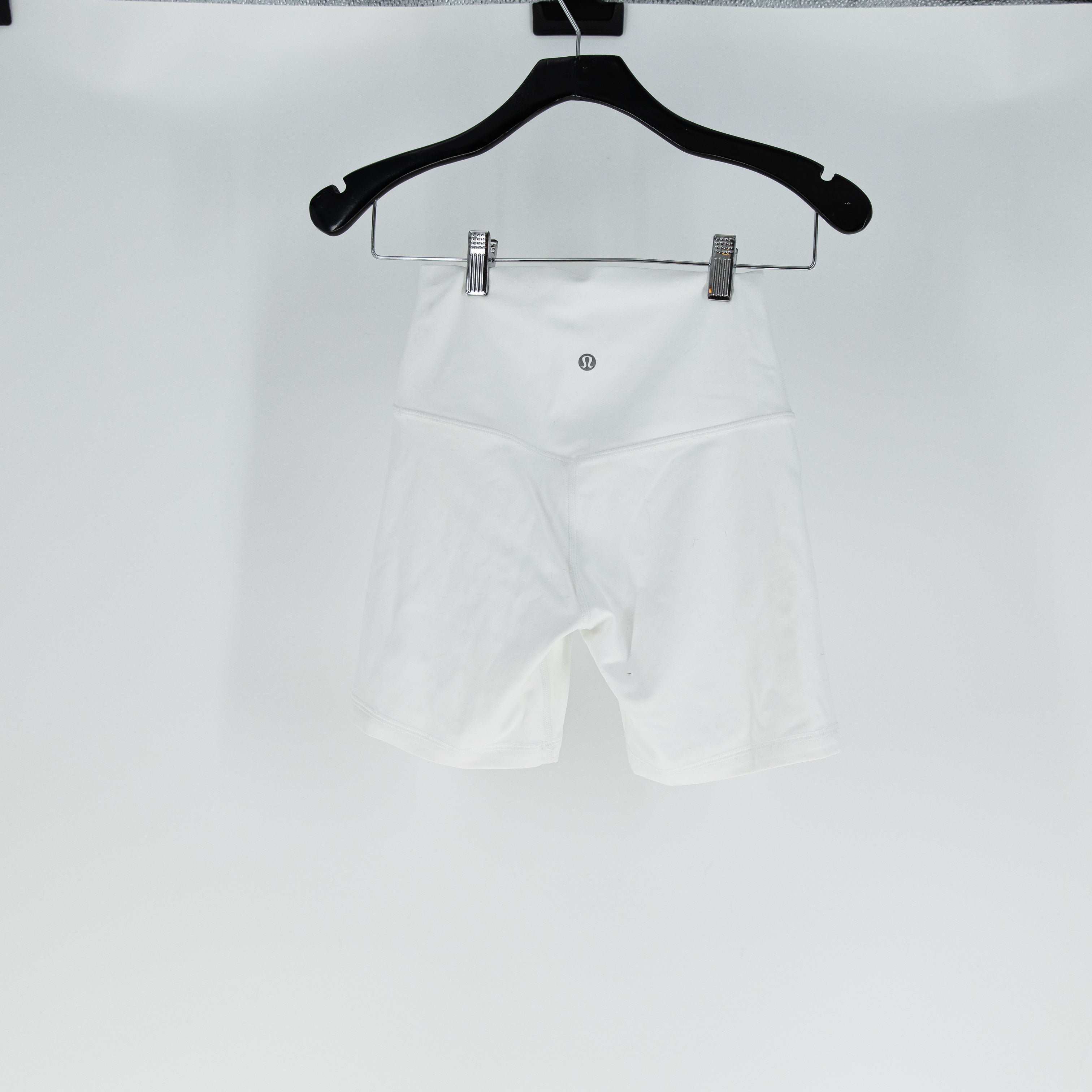 Lululemon Women's Align High Rise Athletic Work Out Shorts Optic White 4