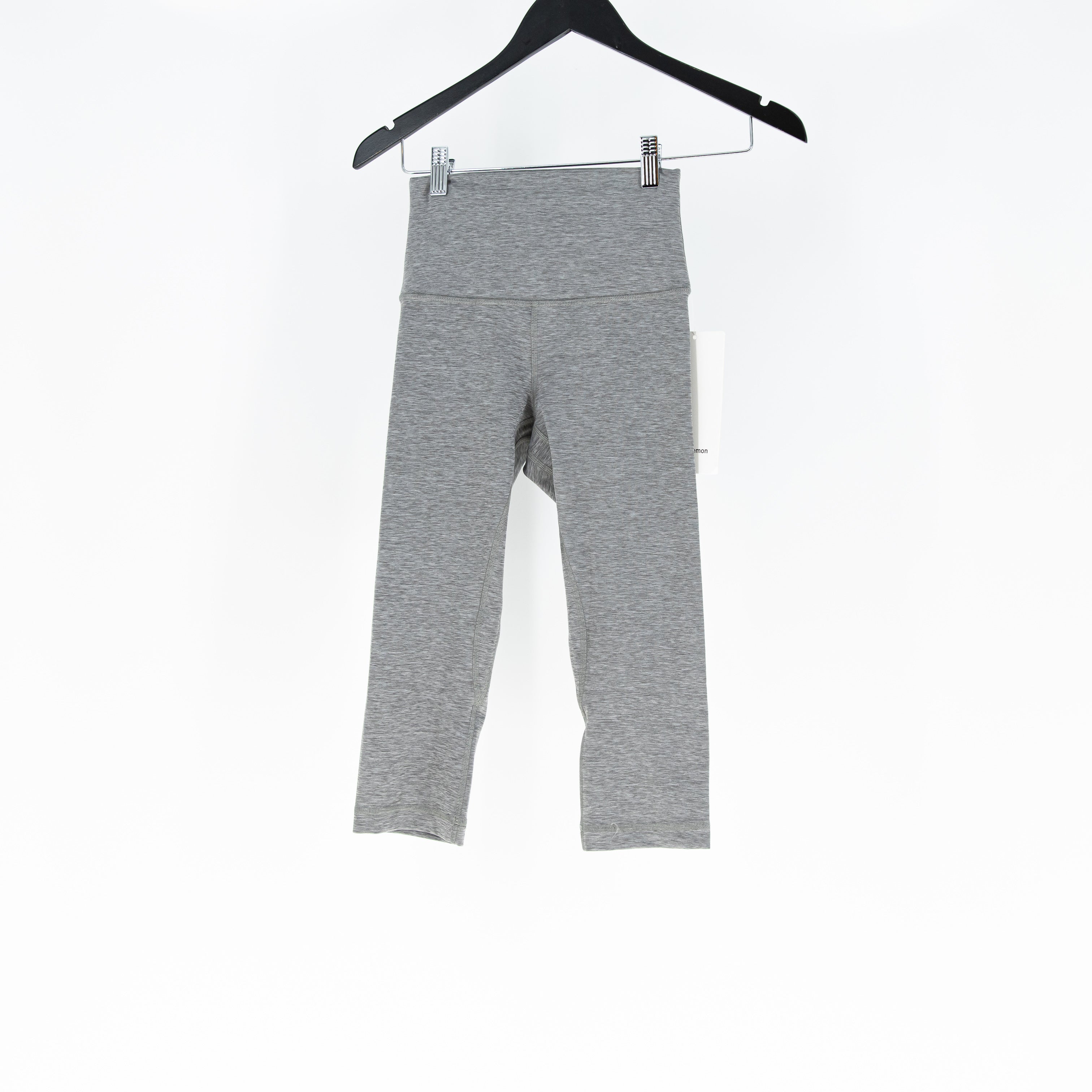 NEW Lululemon Align High Rise Athletic Crop 17" Heathered Core Medium Grey 4
