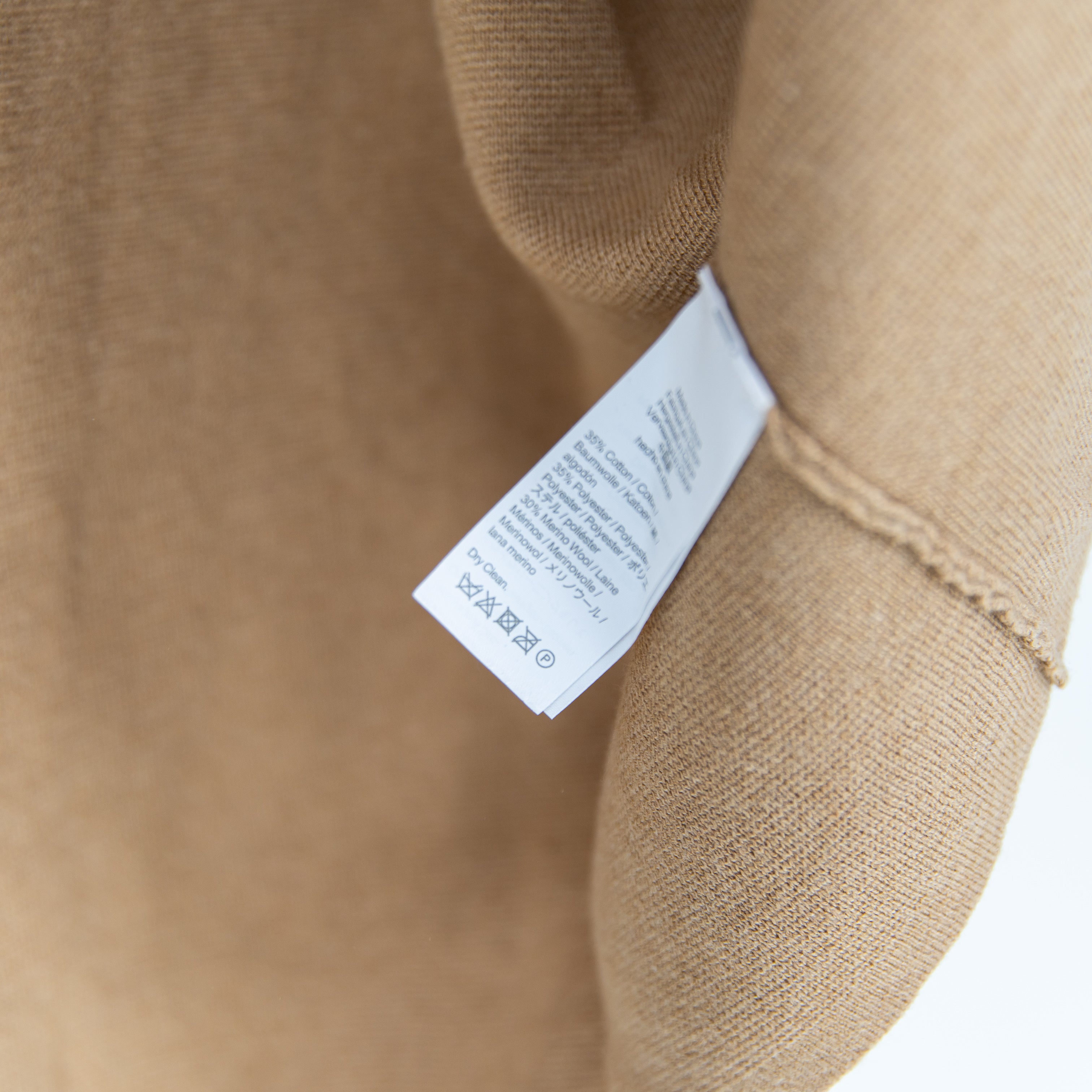 J. Crew Women's Juliette Collarless Cotton Wool Sweater Blazer Cardigan Camel S