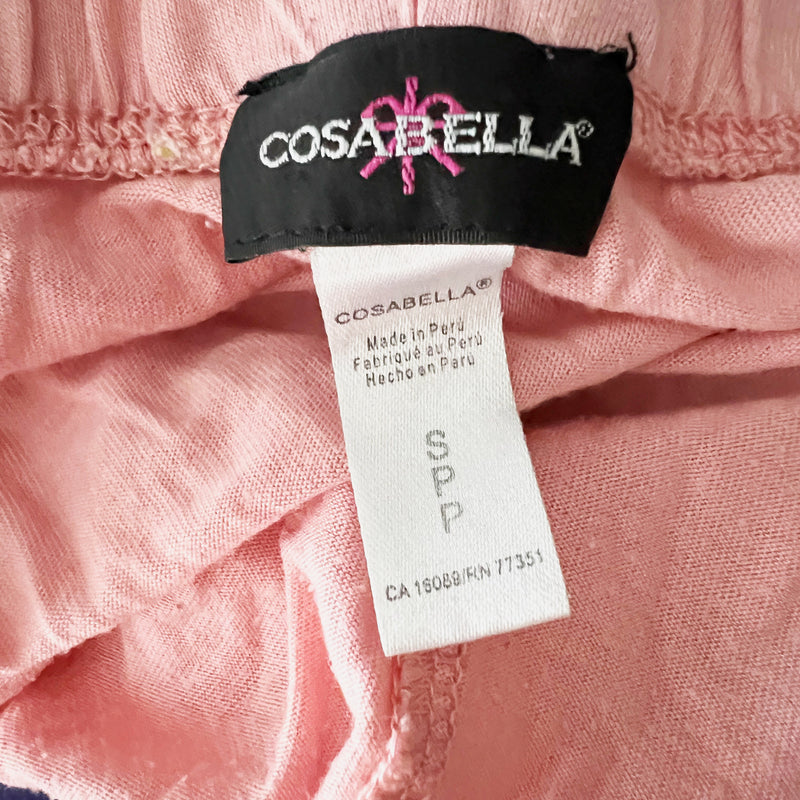 Cosabella Cotton Modal Ultra Soft Pink Straight Leg Lounge Pajama Pants Small