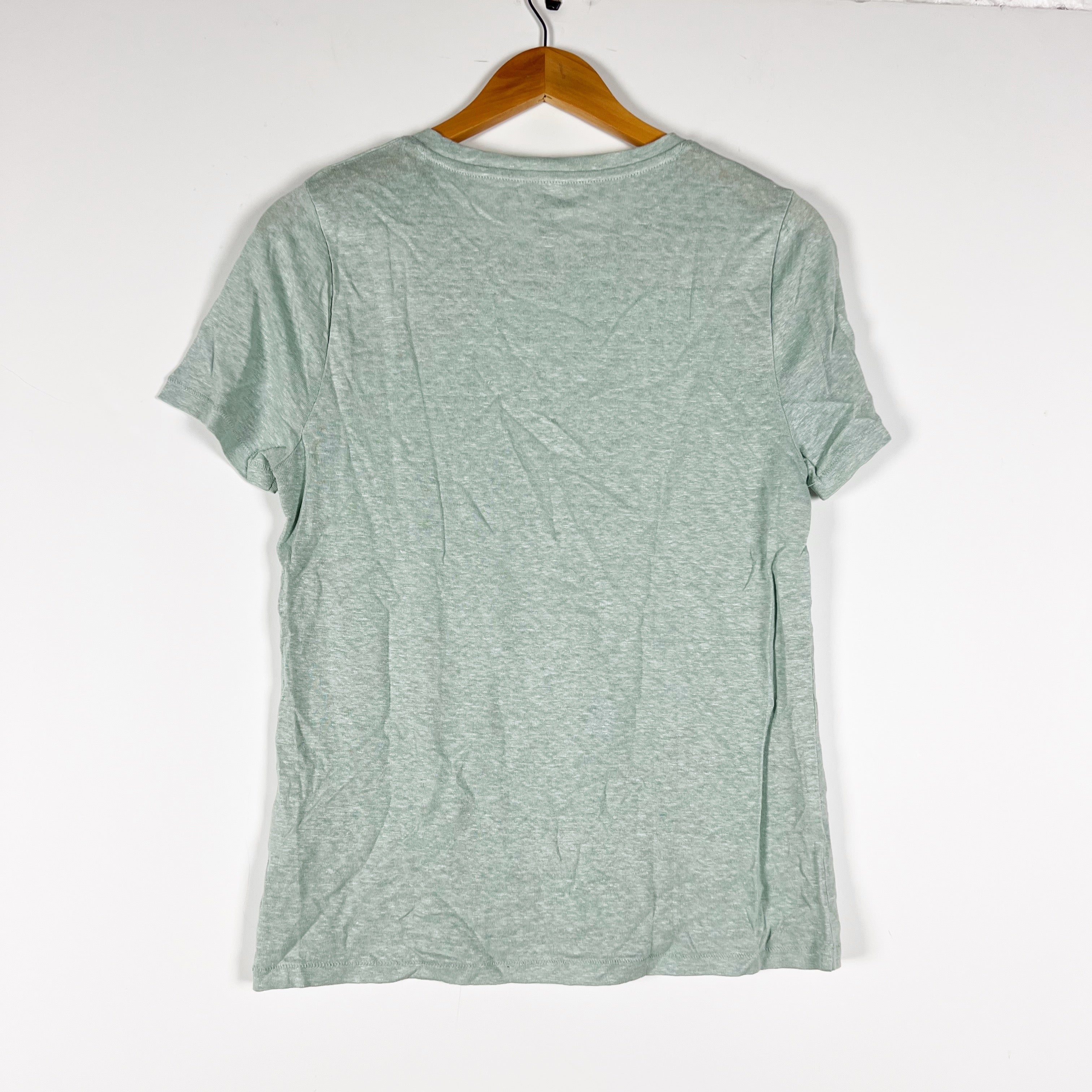 NEW J. Crew Linen Knit Lightweight Crew Neck Short Sleeve Tee Shirt Light Mint M