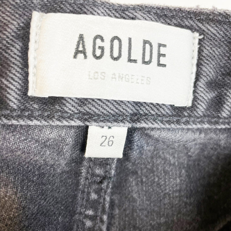 Agolde Denim Women's 90s Pinch Waist High Waisted Straight Leg Jeans Howl Wash