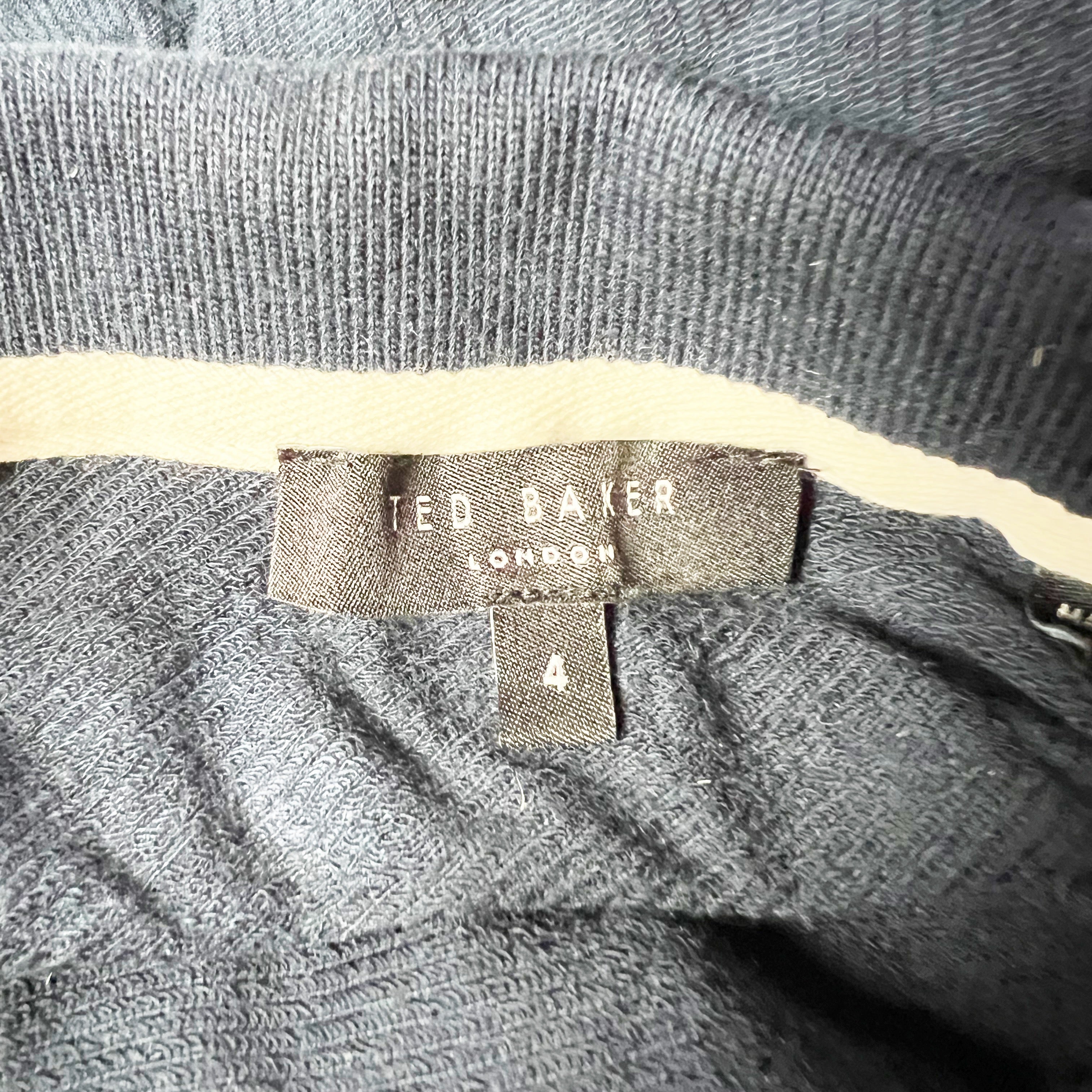 Ted Baker Men's Tyssen Jacquard Floral Polo Collared Short Sleeve Shirt Blue L