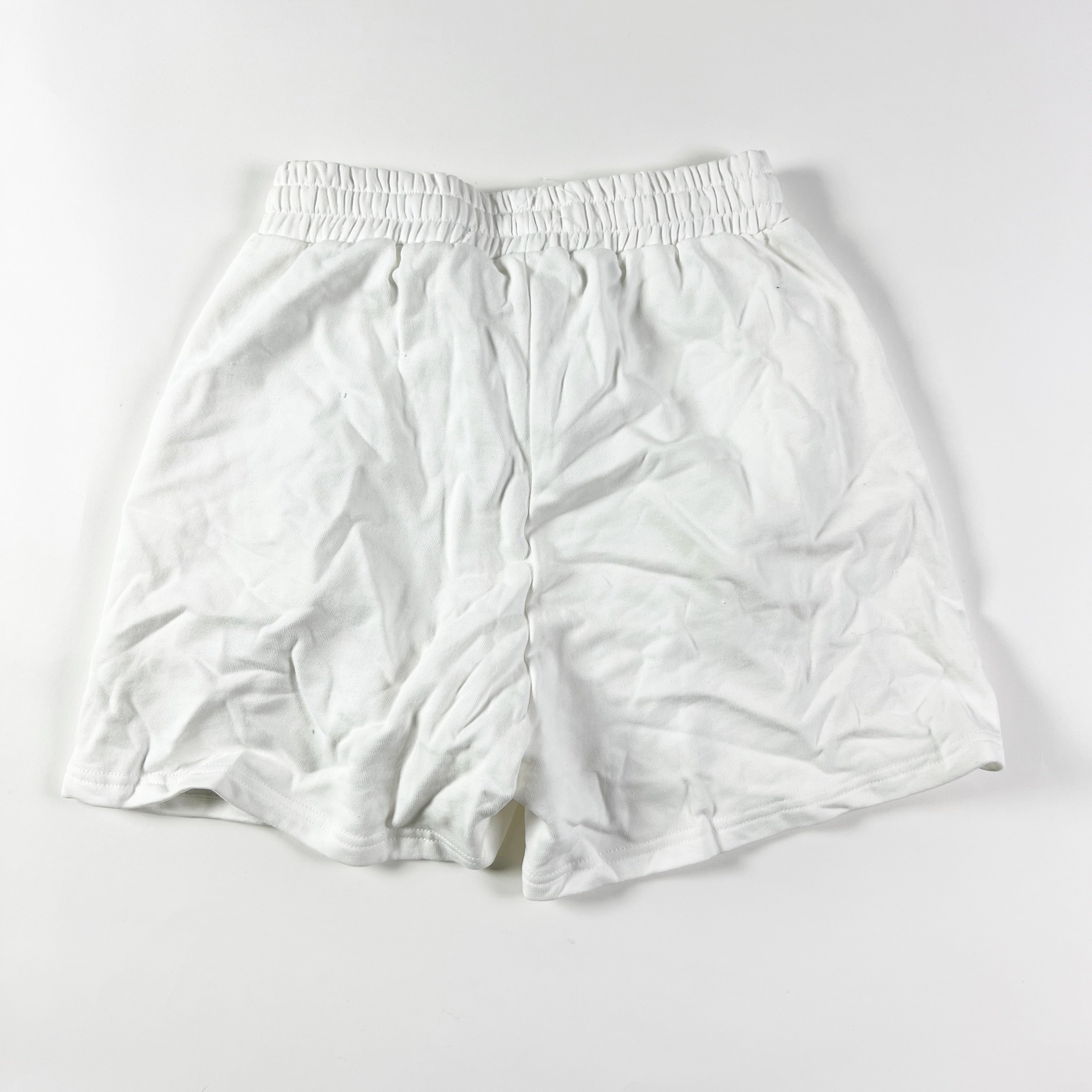 NEW Sabo Skirt Crescent Shorts Cotton High Rise Pull On Tennis Leisure White M