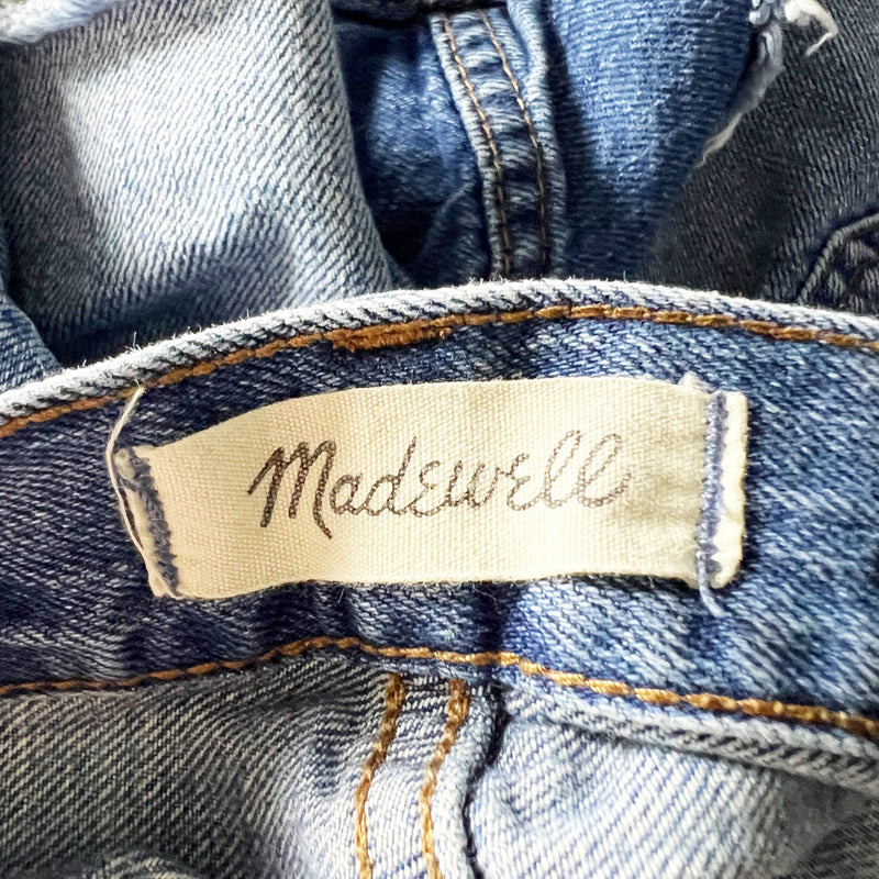 Madewell Women's The Dad Jean High Rise Cotton Denim Cut Off Mini Shorts 24