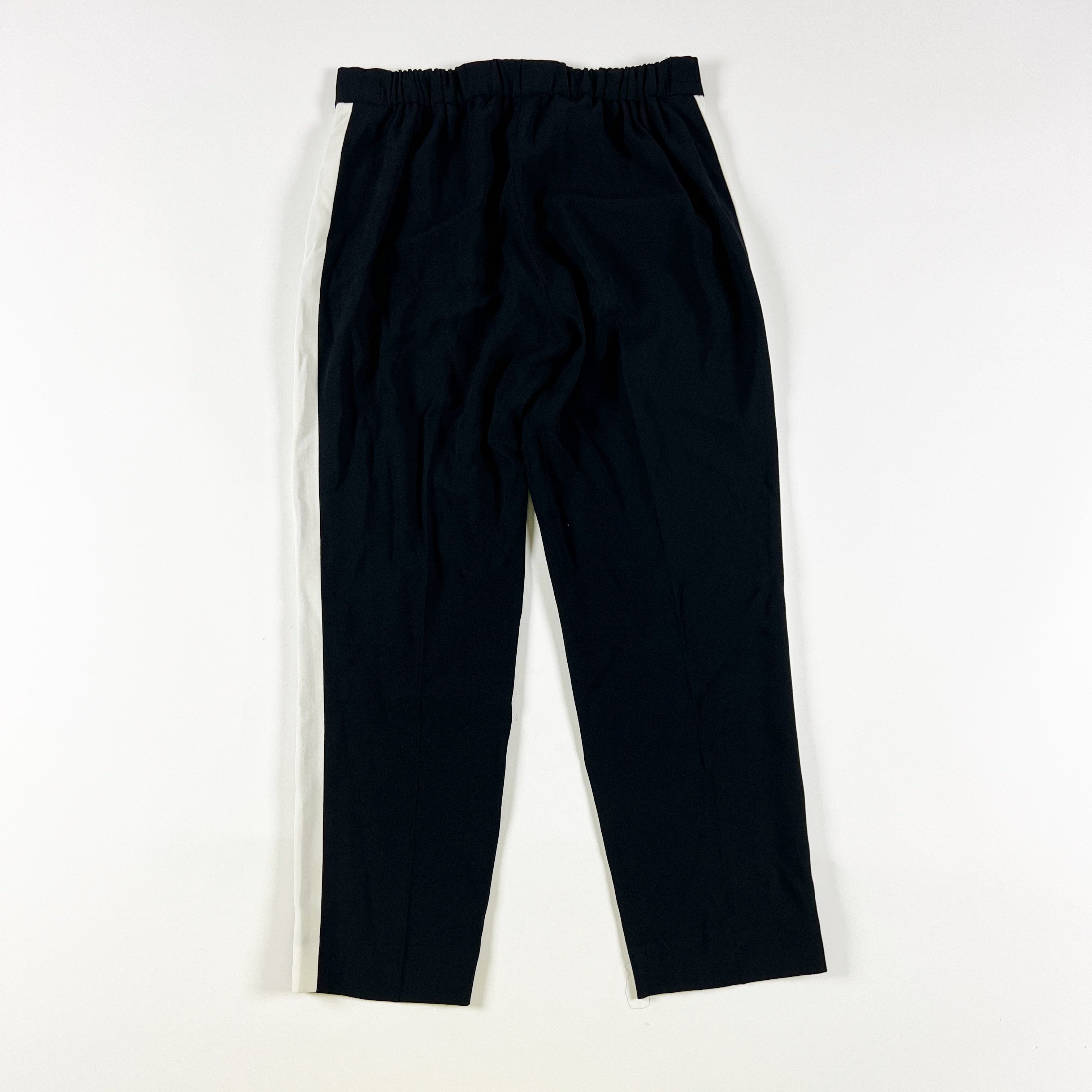 Babaton Aritzia Conan Mid Rise Terado Crepe Tapered Cropped Side Stripe Pants 4