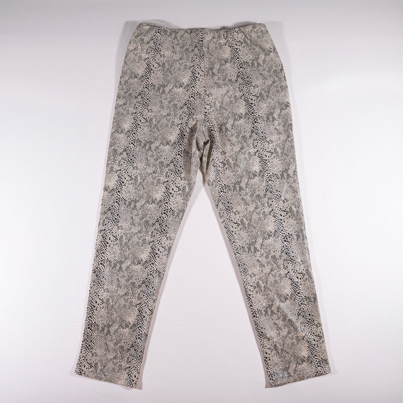 NEW Skies Are Blue Snake Python Animal Print Pattern Microfiber Crop Pants M