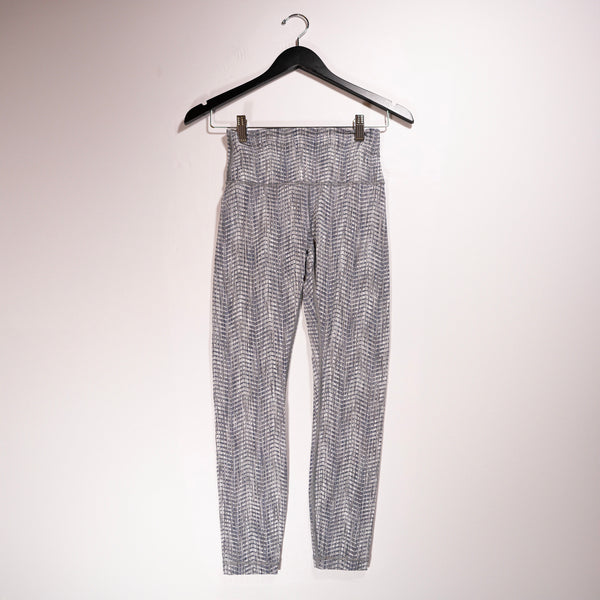 Lululemon Wunder Under Hi-Rise Tight Luon Arrow Jacquard Battleship Silver Spoon