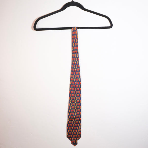 Burberry London Men's 100% Silk Satin Micro Print Pattern Dress Tie