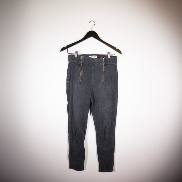 Reformation Krista High & Skinny Avalon Dark Wash Zipper Detail Denim Jeans 29