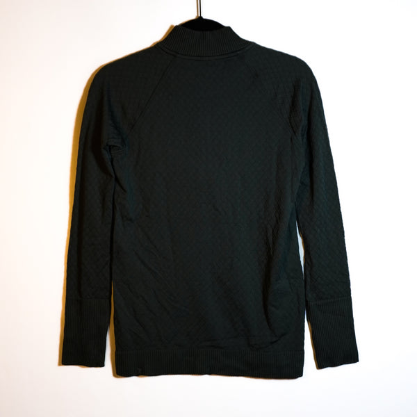 Lululemon Women's Rest Less 1/2 Zip Pullover Base Layer Shirt Sweater Deep Ivy S