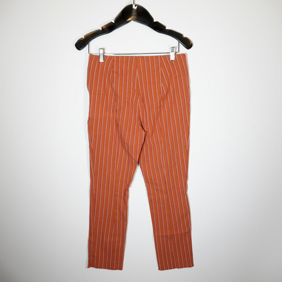 Anthropologie Women's The Essential Slim Mid Rise Ankle Crop Casual Trouser Pant