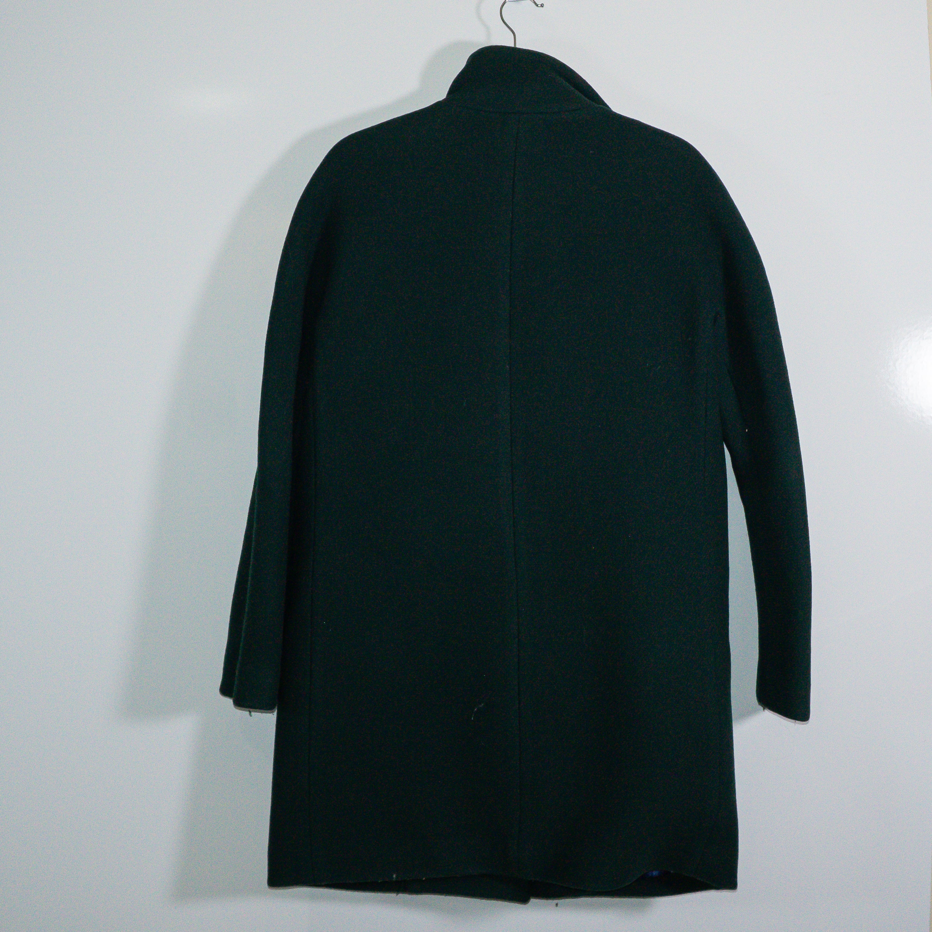 J. Crew Italian Stadium Cloth Nello Gori Wool Cocoon Peacoat Jacket Green 4