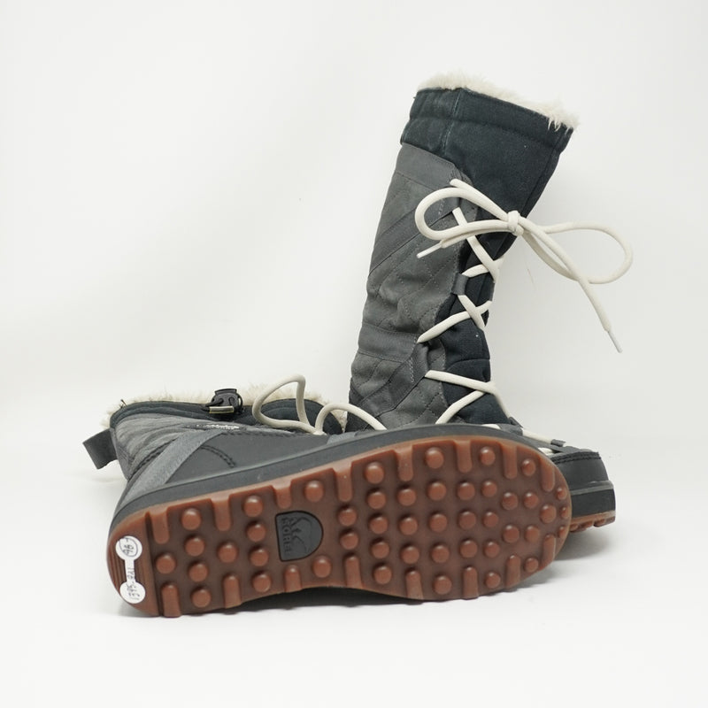 Sorel Women's Glacy Explorer Lace Up Snow Winter Waterproof Boots Gray 8.5