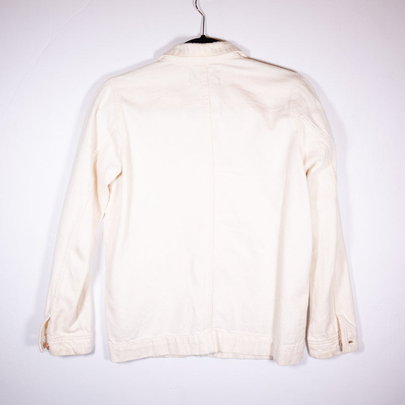 Everlane Women's The Denim Chore Jacket Cotton Stretch Collared Jean Jacket XXS