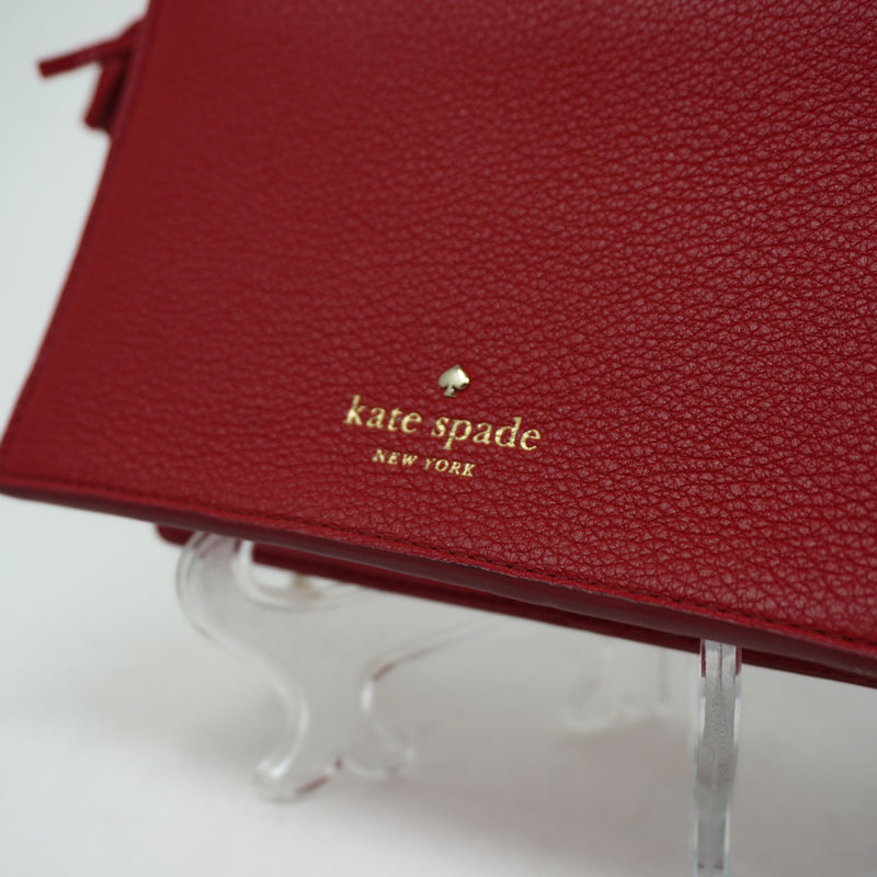Kate Spade Hayes Street Hazel Genuine Leather Pearl Embellished Crossbody Purse