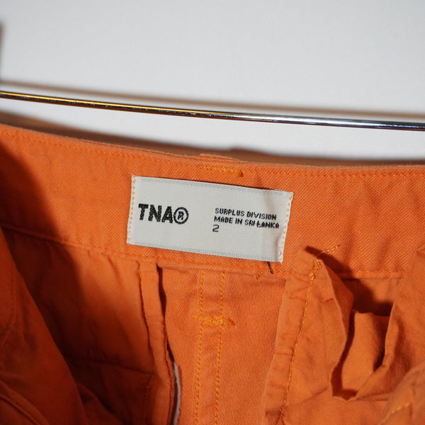 TNA Aritzia Supply Relaxed Mid Rise Adjustable Multi Pocket Cargo Pants Orange 2