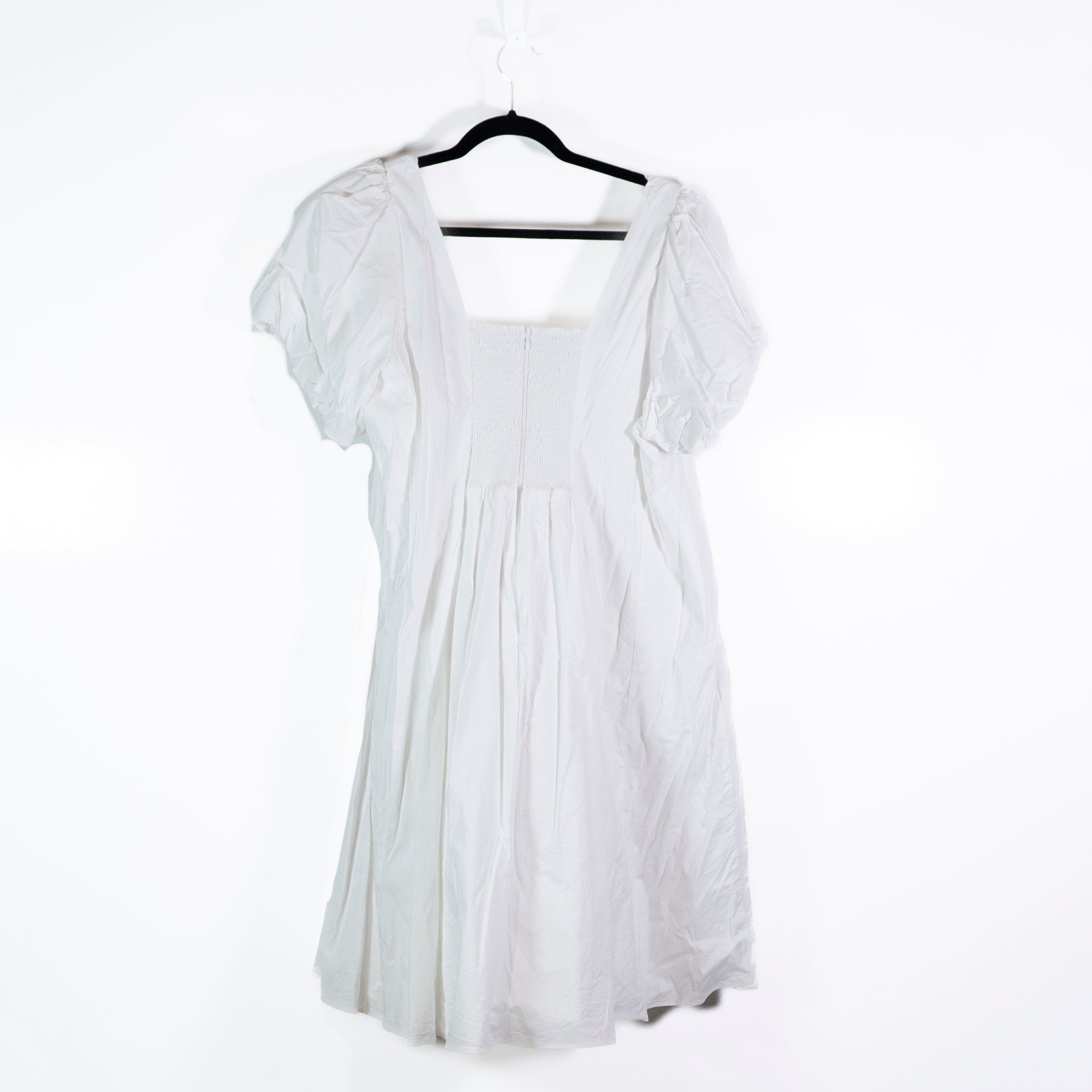 Show Me Your Mumu Mia Cotton Poplin Stretch Pullover Mini Dress White 2X