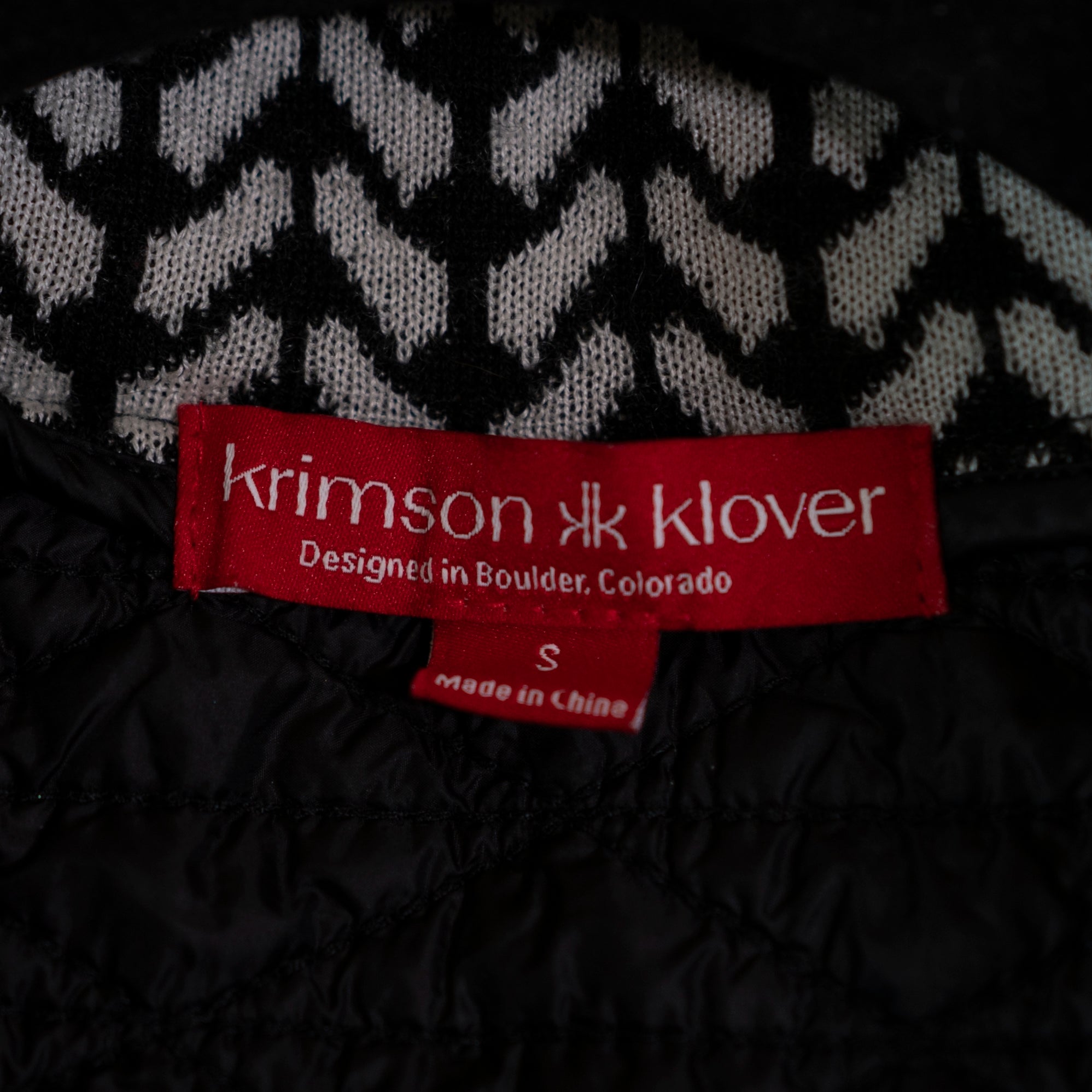Krimson Klover Switchback Mixed Media Wool Blend Telluride Embroidered Jacket S