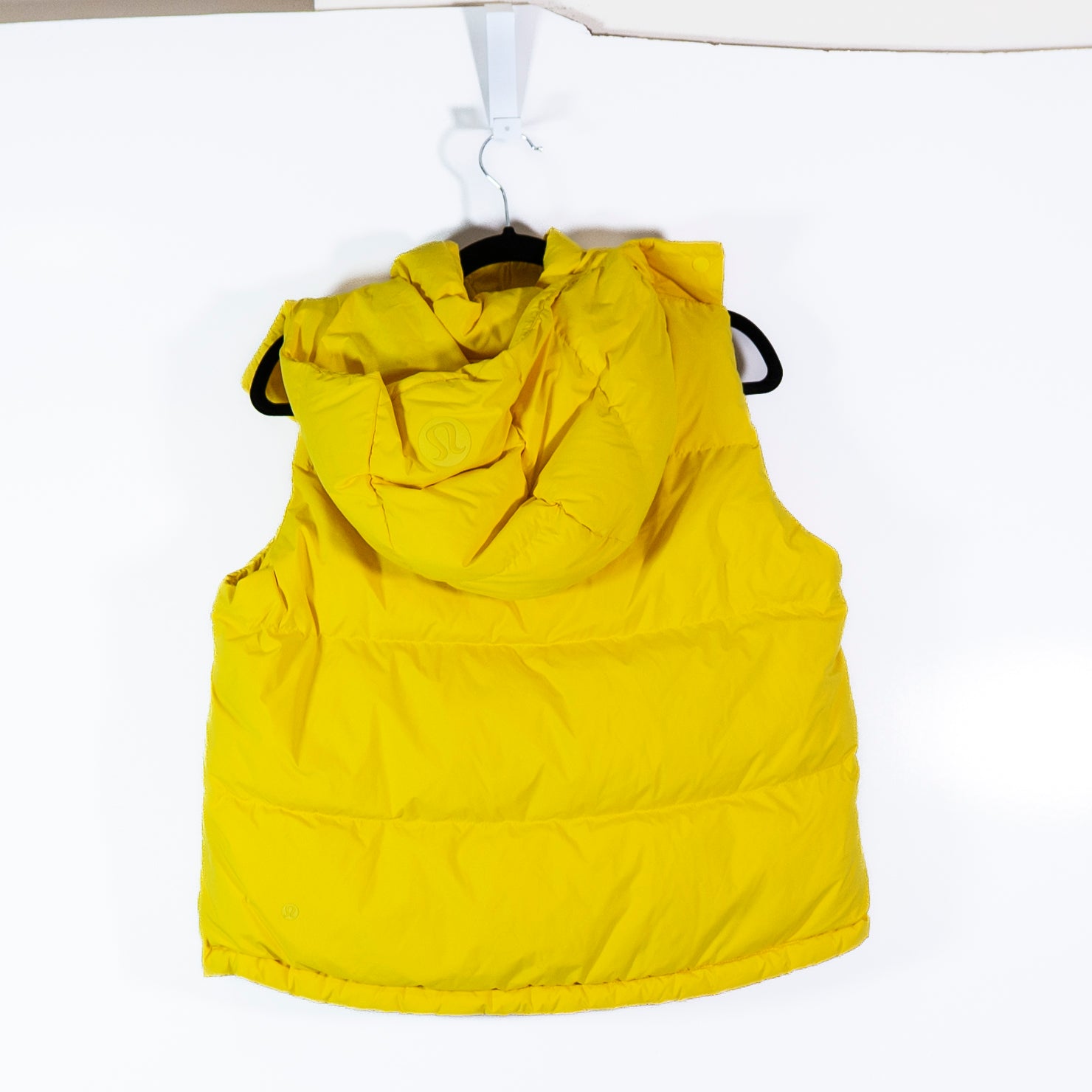 Lululemon Wunder Puff Cropped Goose Down Feather Quilt Vest Jacket Sonic Yellow