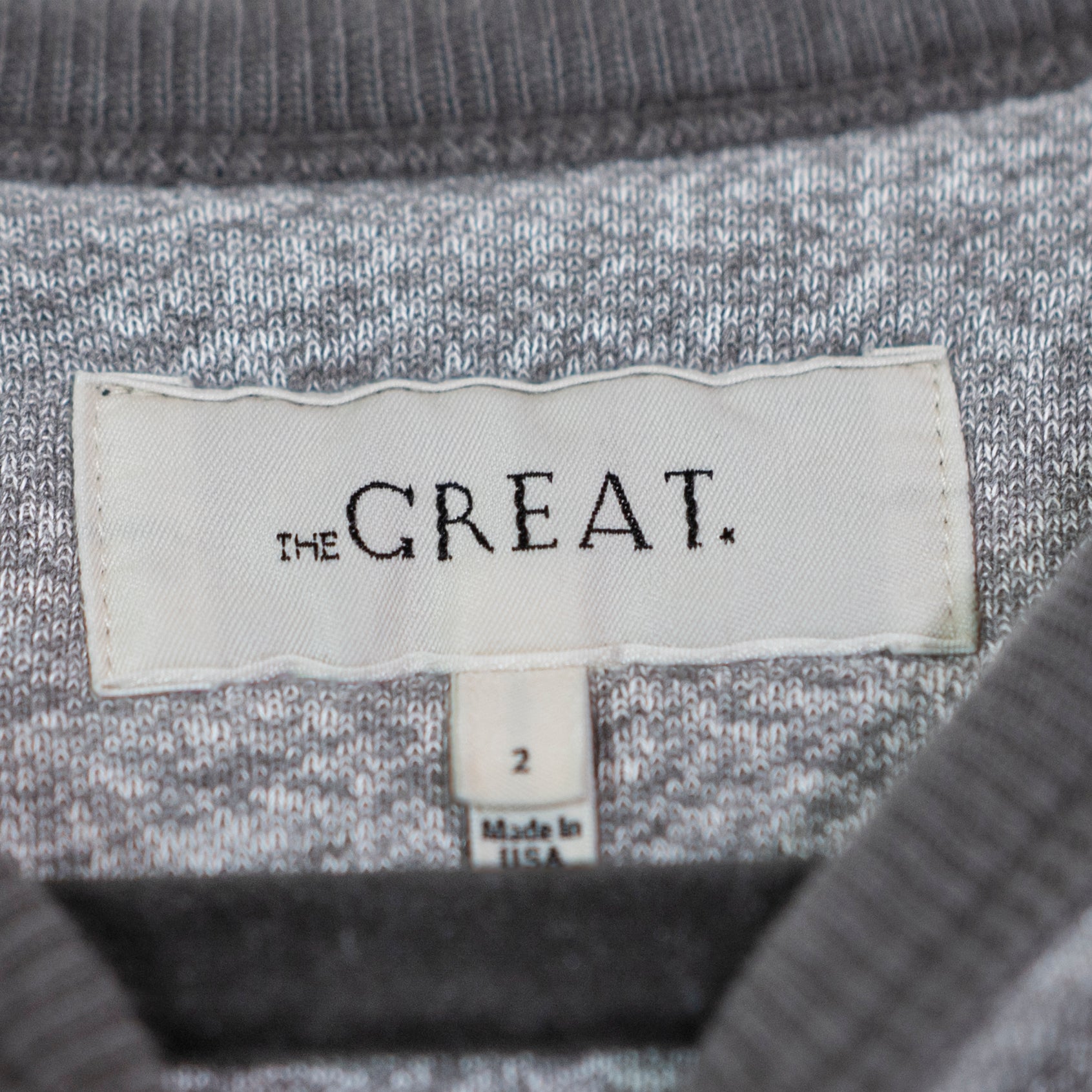 The Great Women's Cotton Blend Crew Neck Pullover Boxy Fit Sweatshirt Sweater