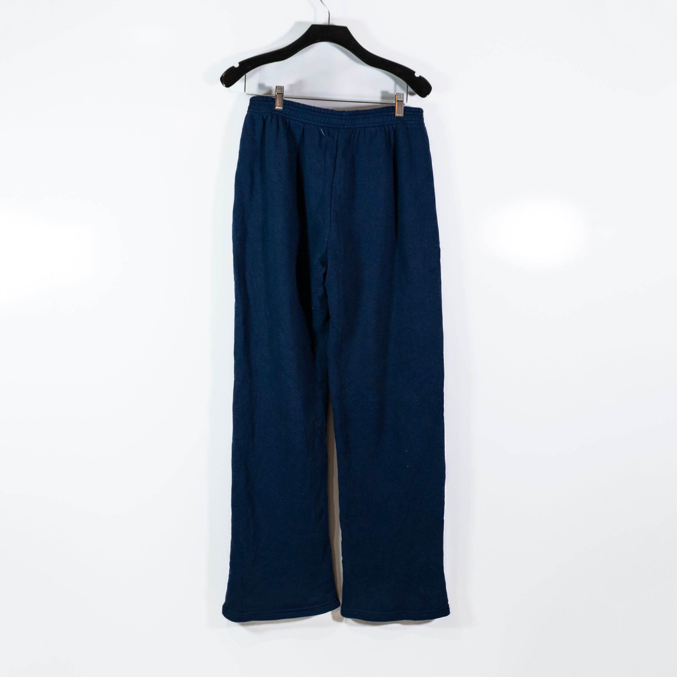 NEW Parke Women's Boxer Mid Rise Pull On Cotton Straight Leg Sweat Pants Denim S