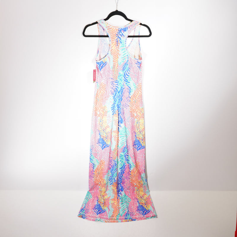 NEW Lilly Pulitzer Betty Cotton Electric Feel Fluorescent Print Maxi Long Dress
