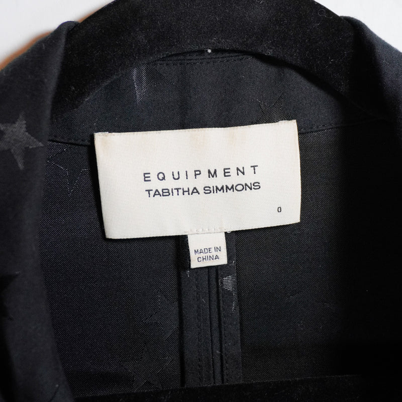 Equipment x Tabitha Simmons Hampton Star Print Pattern One Button Blazer Jacket