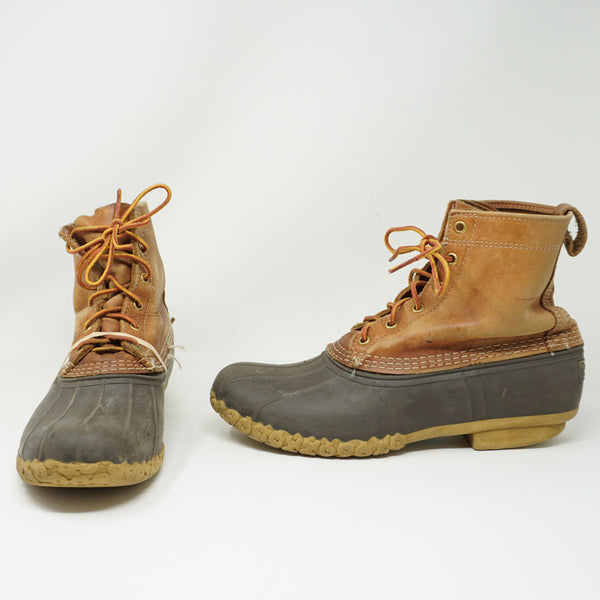 L.L. Bean Men's Bean Boots Duck Waterproof Pull on Leather Rubber Rain Snow Shoe