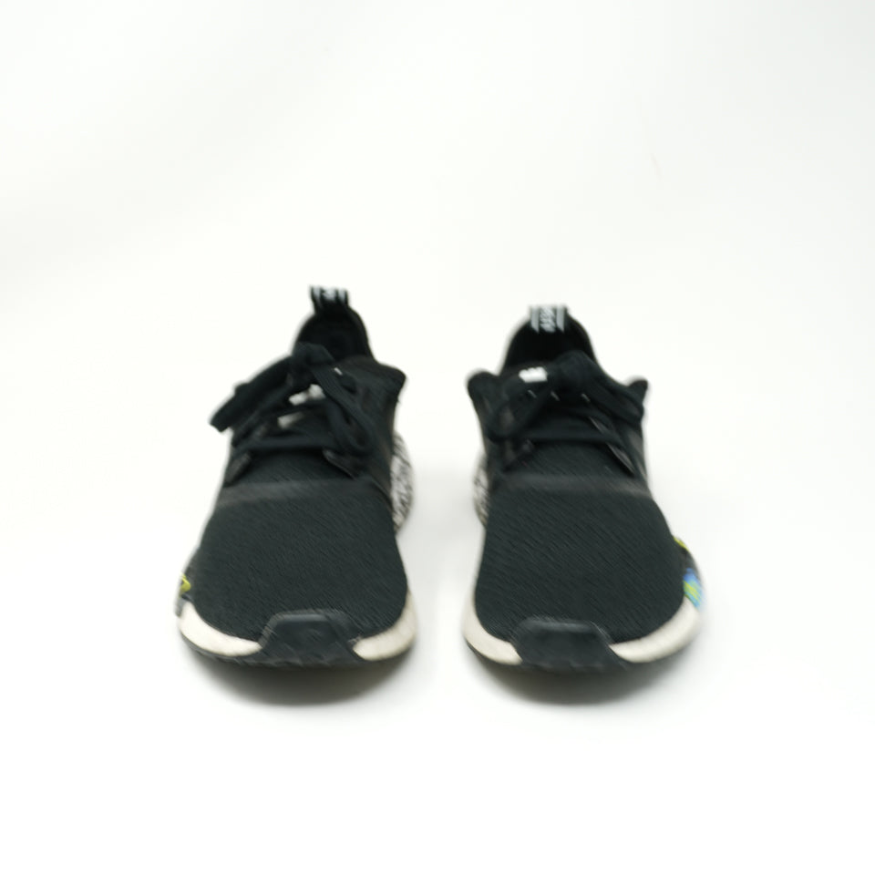 Adidas Men's NMD_R1 Black Graffiti Scribble Print Low Top Athletic Sneakers Shoe