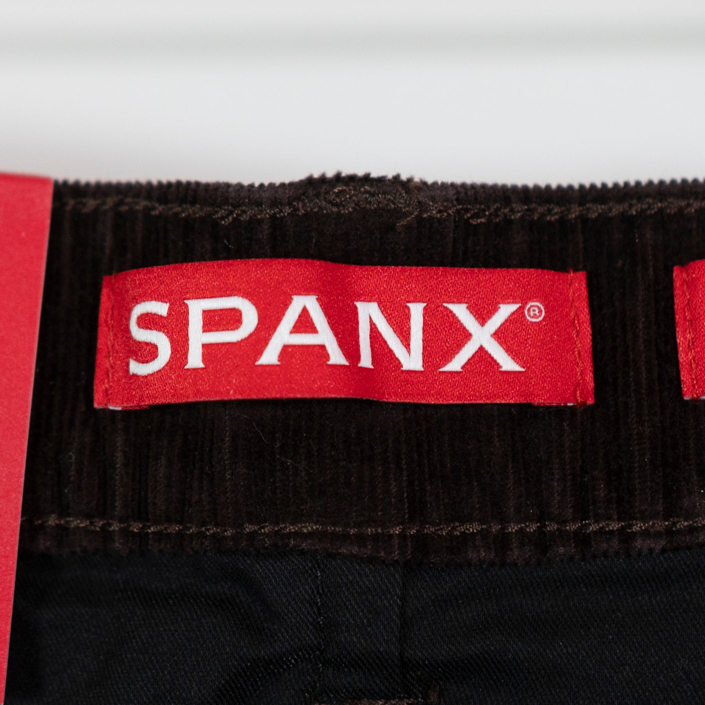 NEW Spanx Authentic 360 Corduroy Velvet Velour Wide Leg Jeans Truffle Brown S