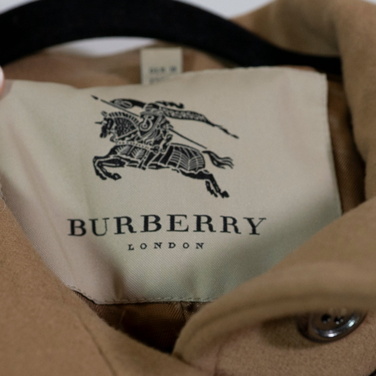Burberry London Women's Wool Cashmere Felt High Collar Belted Long Coat Jacket 8