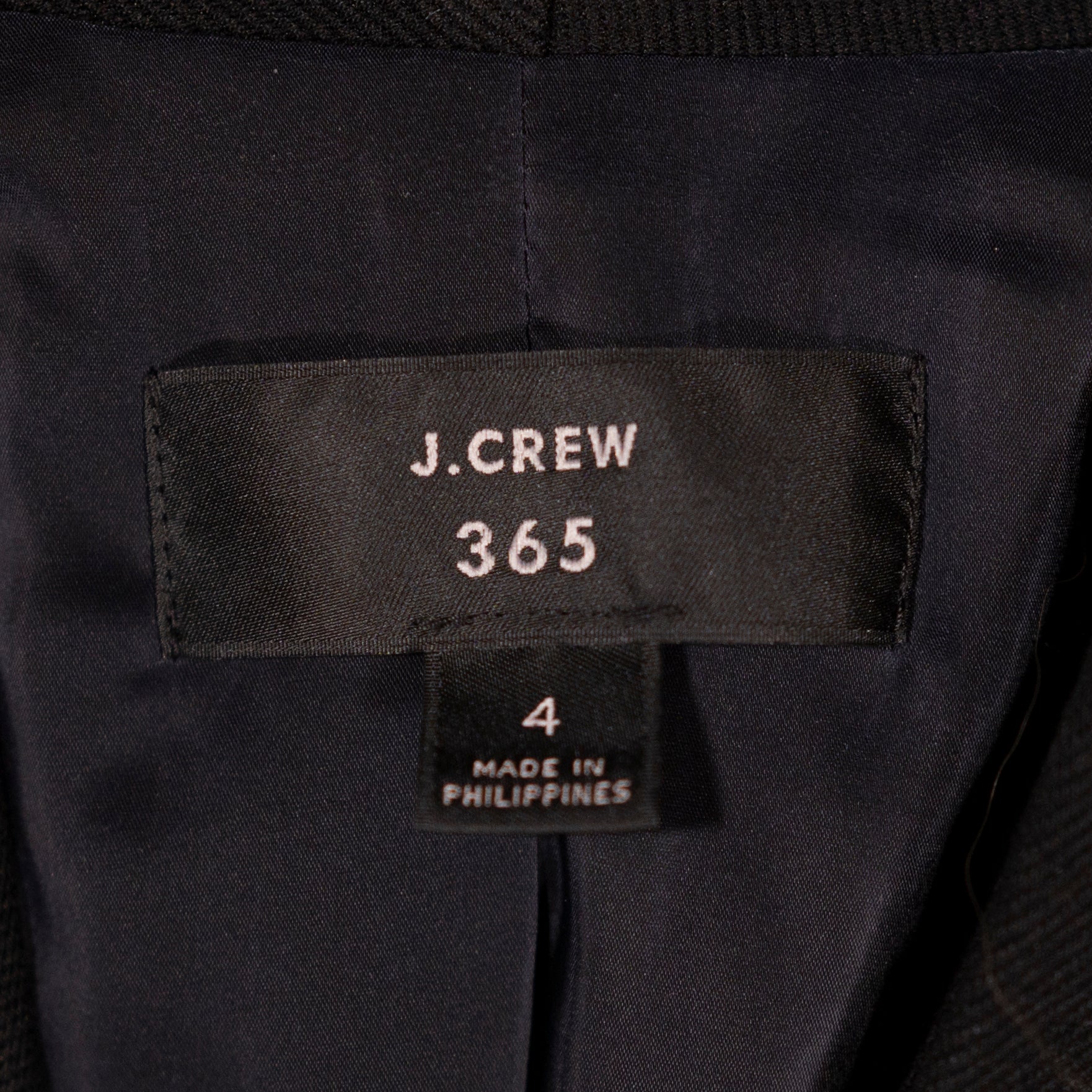 J. Crew Women's Stretch Twill Going Out Open Front Blazer Jacket Navy Black 4