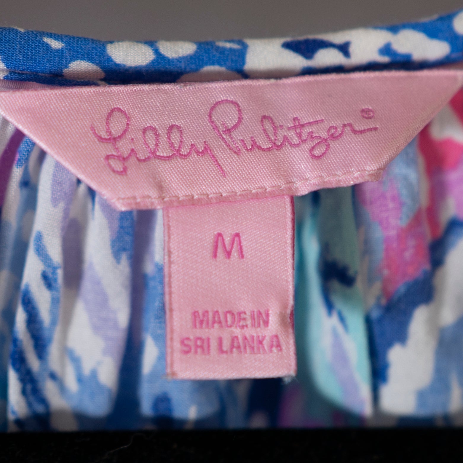 Lilly Pulitzer Willa Quill Out Poet V Neck Long Sleeve Pullover Blouse Shirt Top