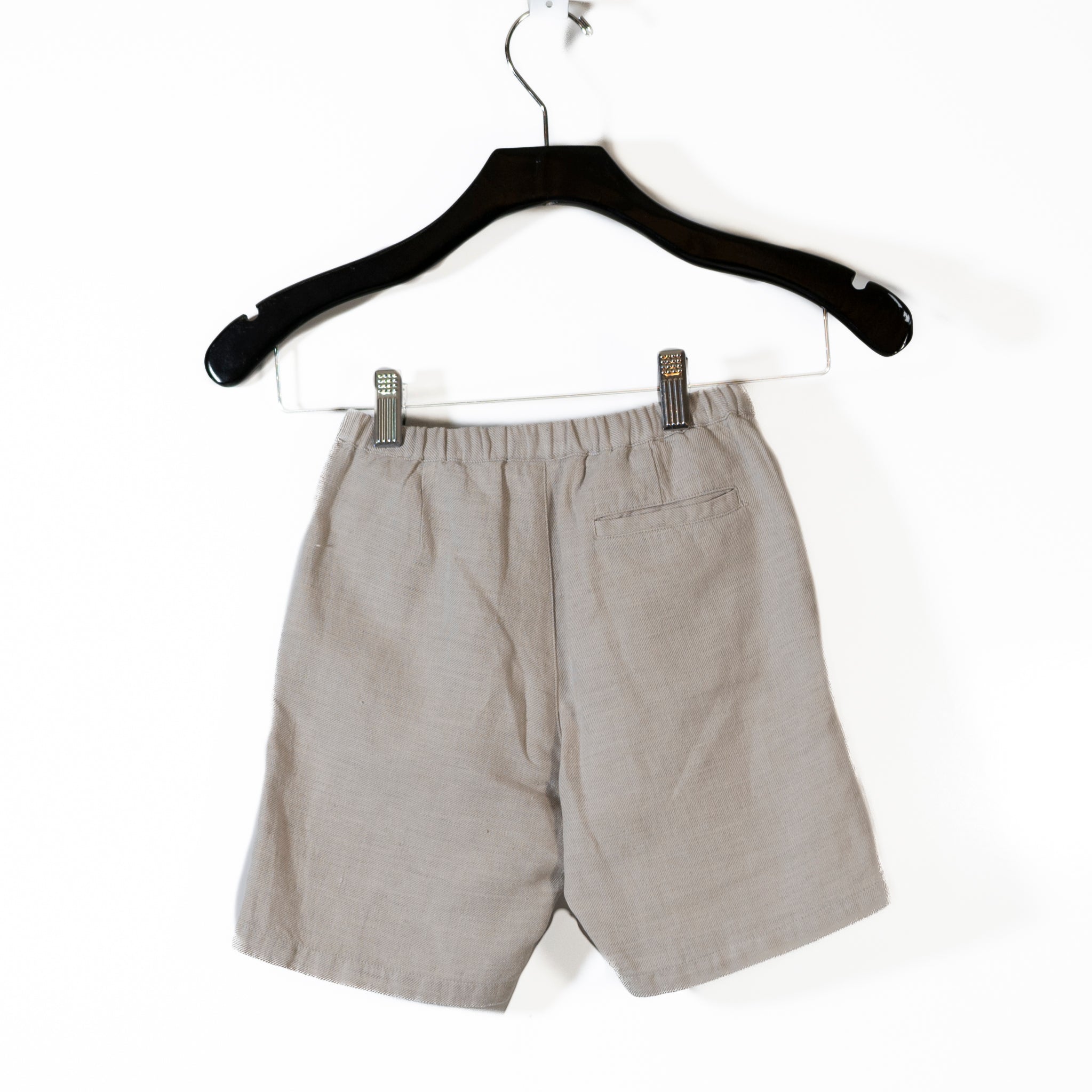 Bonpoint Kid's Boy's Cotton Linen Blend Pull On Mini Casual Shorts Khaki 4