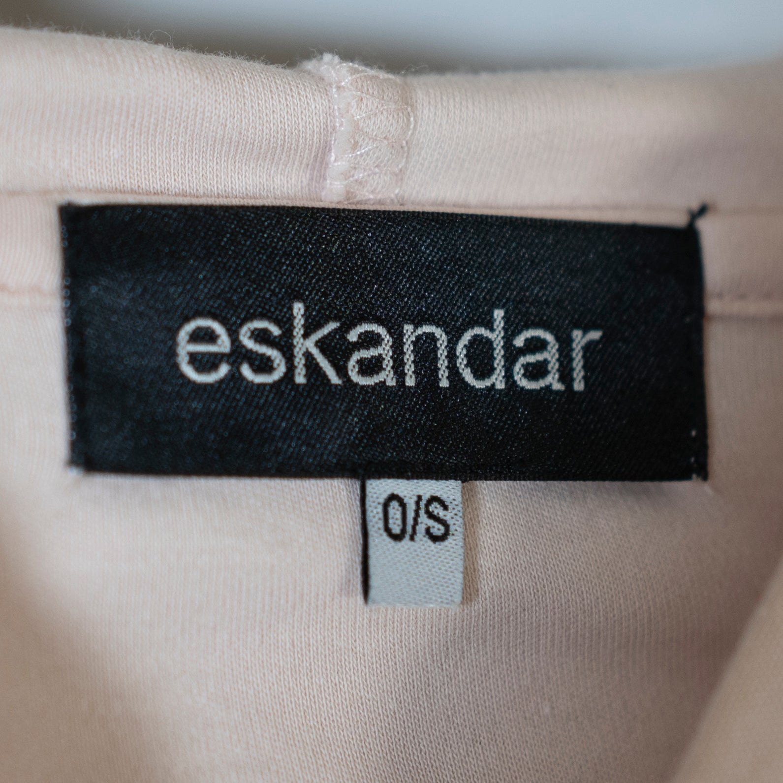 Eskandar Pima Cotton Lightweight Knit Full Zip Hooded Hoodie Jacket Pink OS