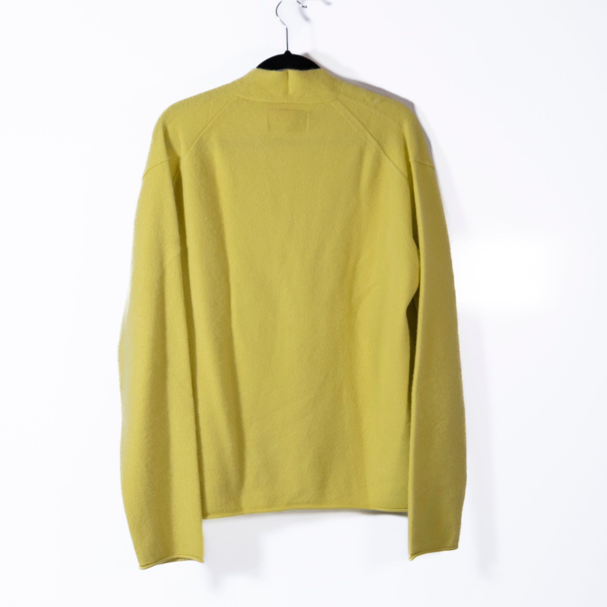 Guest In Residence Everywhere 100% Cashmere Knit Stretch Cardigan Sweater Lemon