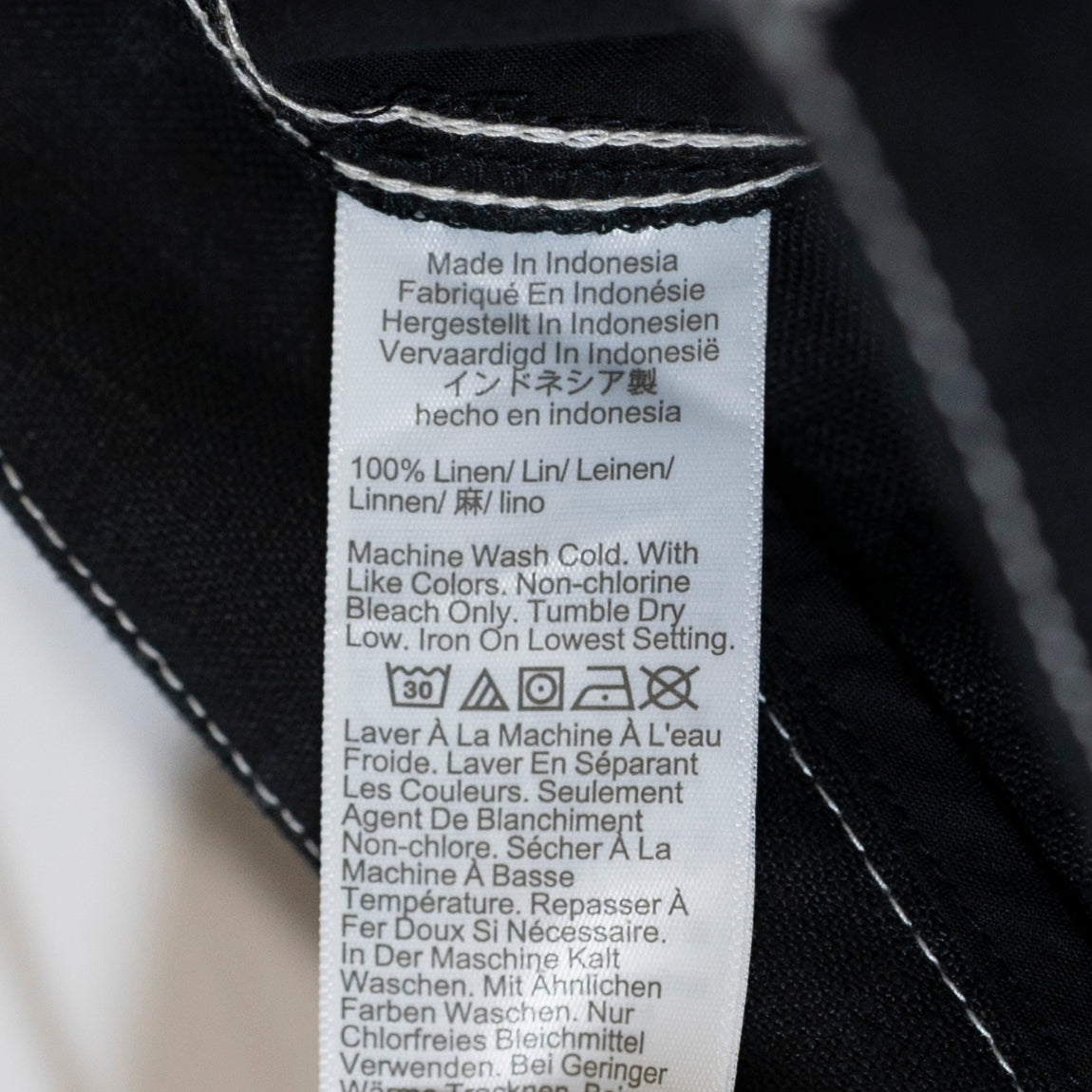NEW Madewell The Zoe Relaxed Wide Leg Mid Rise Trouser Pant 100% Linen Jet Black