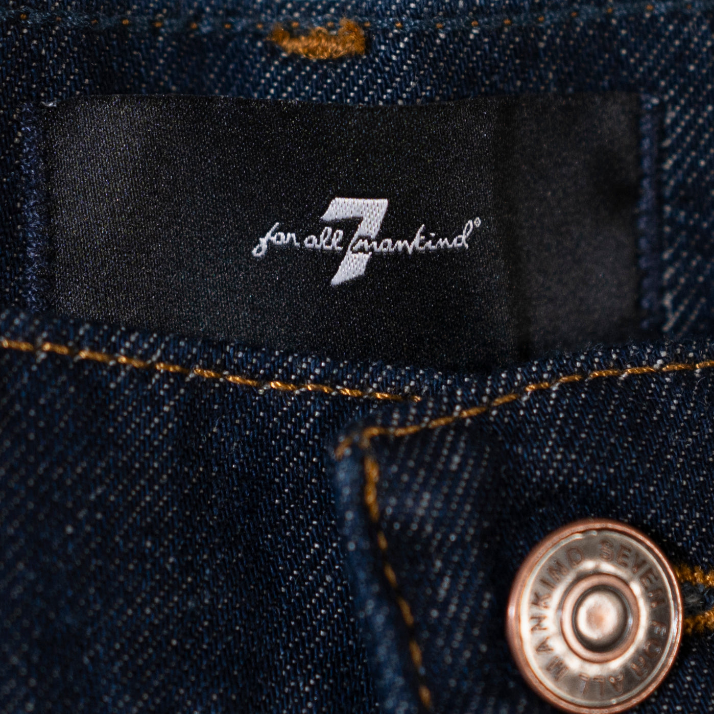 NEW 7 For All Mankind Lotta Utility Pocket Relax Wide Leg Cotton Jeans Blueberry