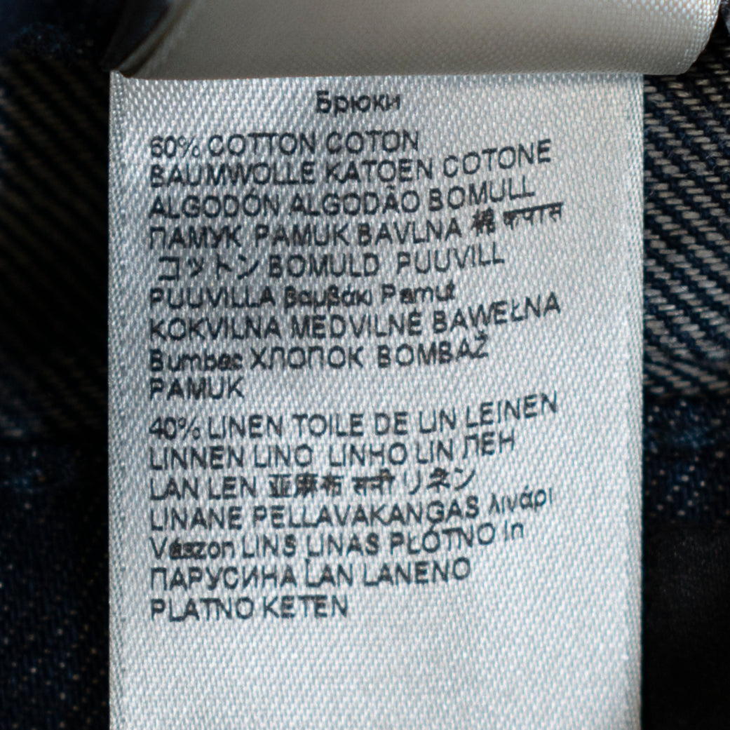 NEW 7 For All Mankind Lotta Utility Pocket Relax Wide Leg Cotton Jeans Blueberry