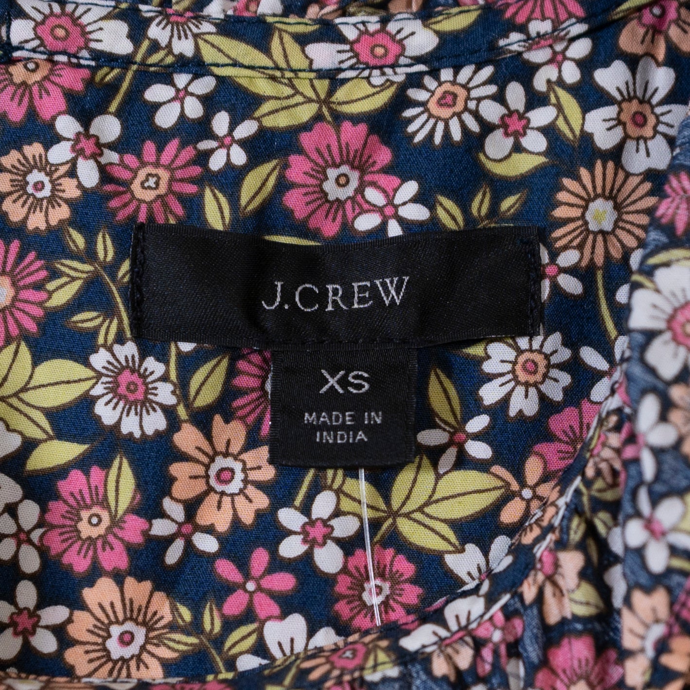 NEW J. Crew Smocked Puff Sleeve Cotton Poplin Blouse Top In Meadow Floral XS