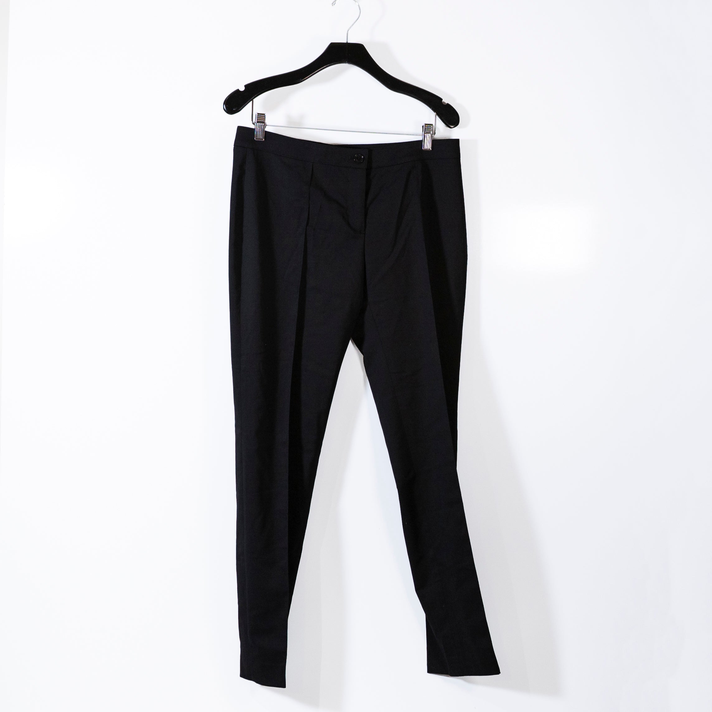Burberry London Women's Wool Stretch Mid Rise Ankle Crop Trouser Pants Black 8