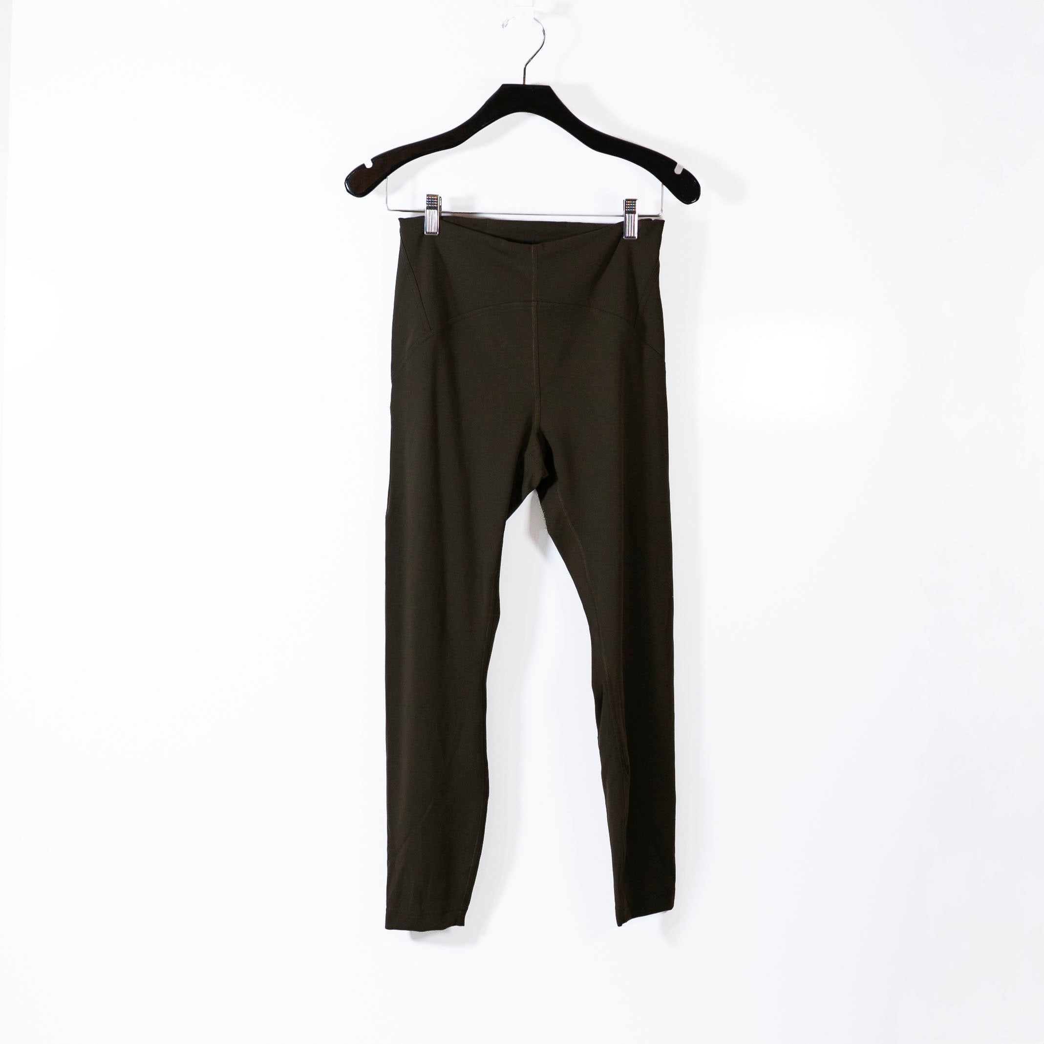 Lululemon Instill High Rise Athletic Work Out Leggings Tight 25” Dark Olive 8