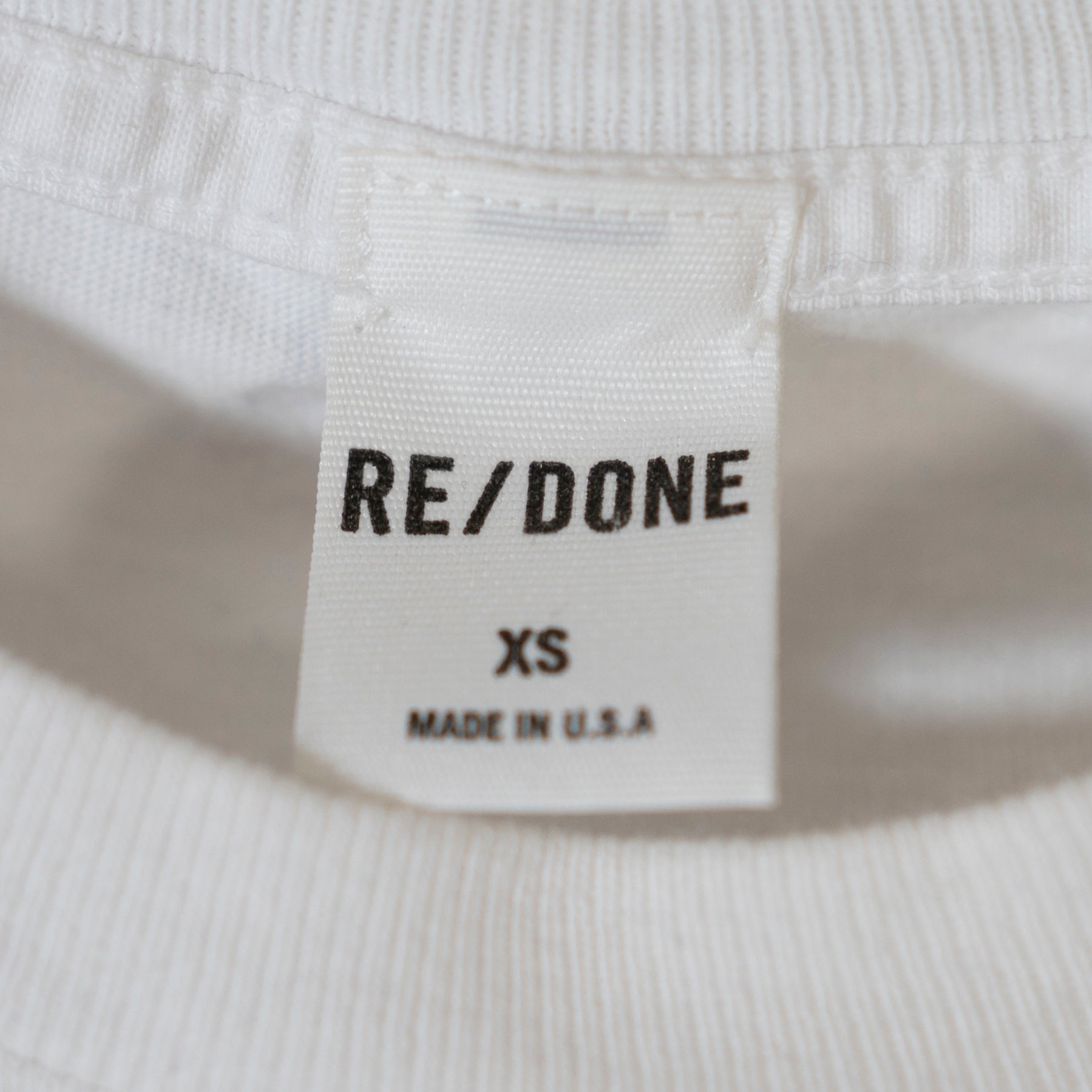 Re / Done Girlfriend Cotton Tee Shirt Not Yours Graphic Print Crew Neck Vintage