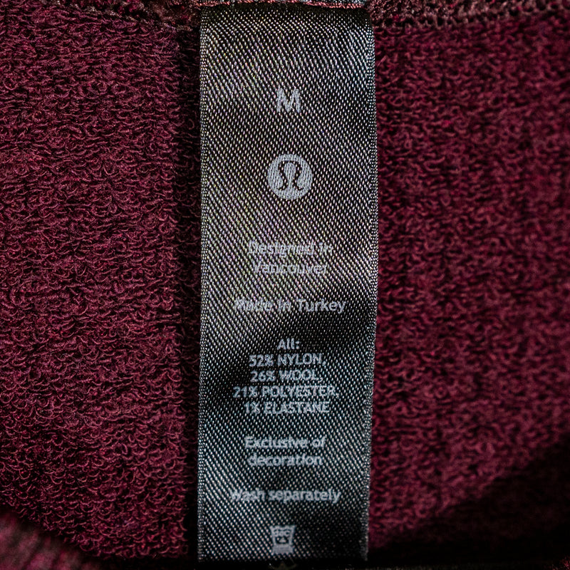 Lululemon At Ease Crew Long Sleeve Pullover Sweater Heathered Savannah Black M