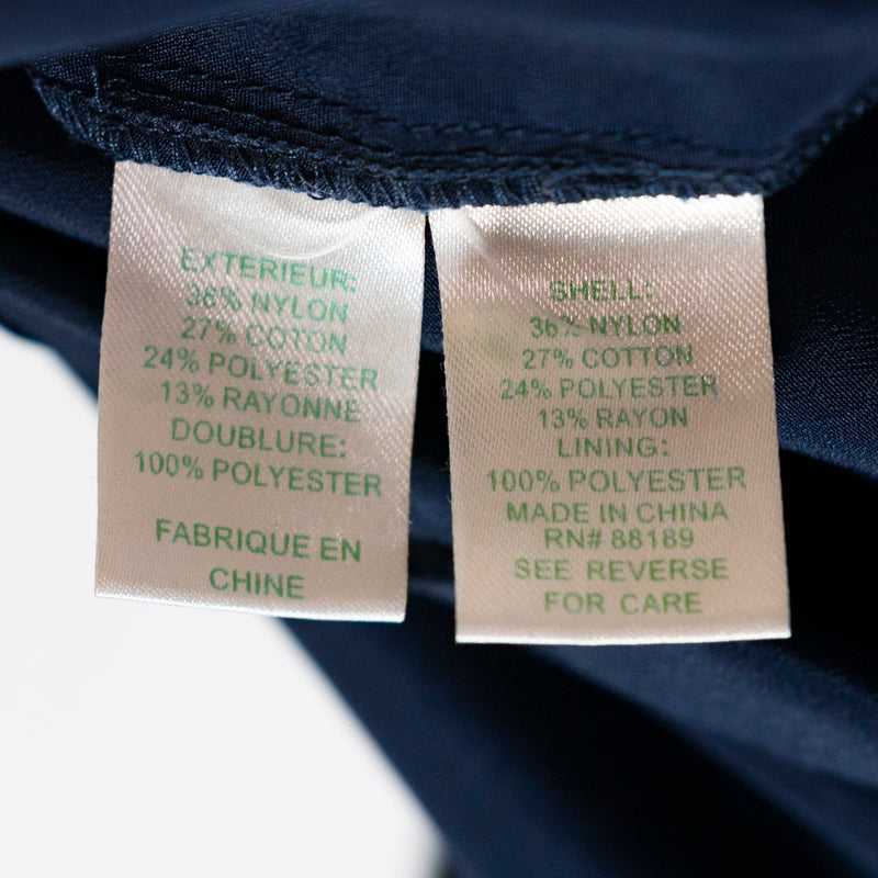 Lilly Pulitzer Jackelin Cotton Allover Floral Flower Lace True Navy Blue Romper